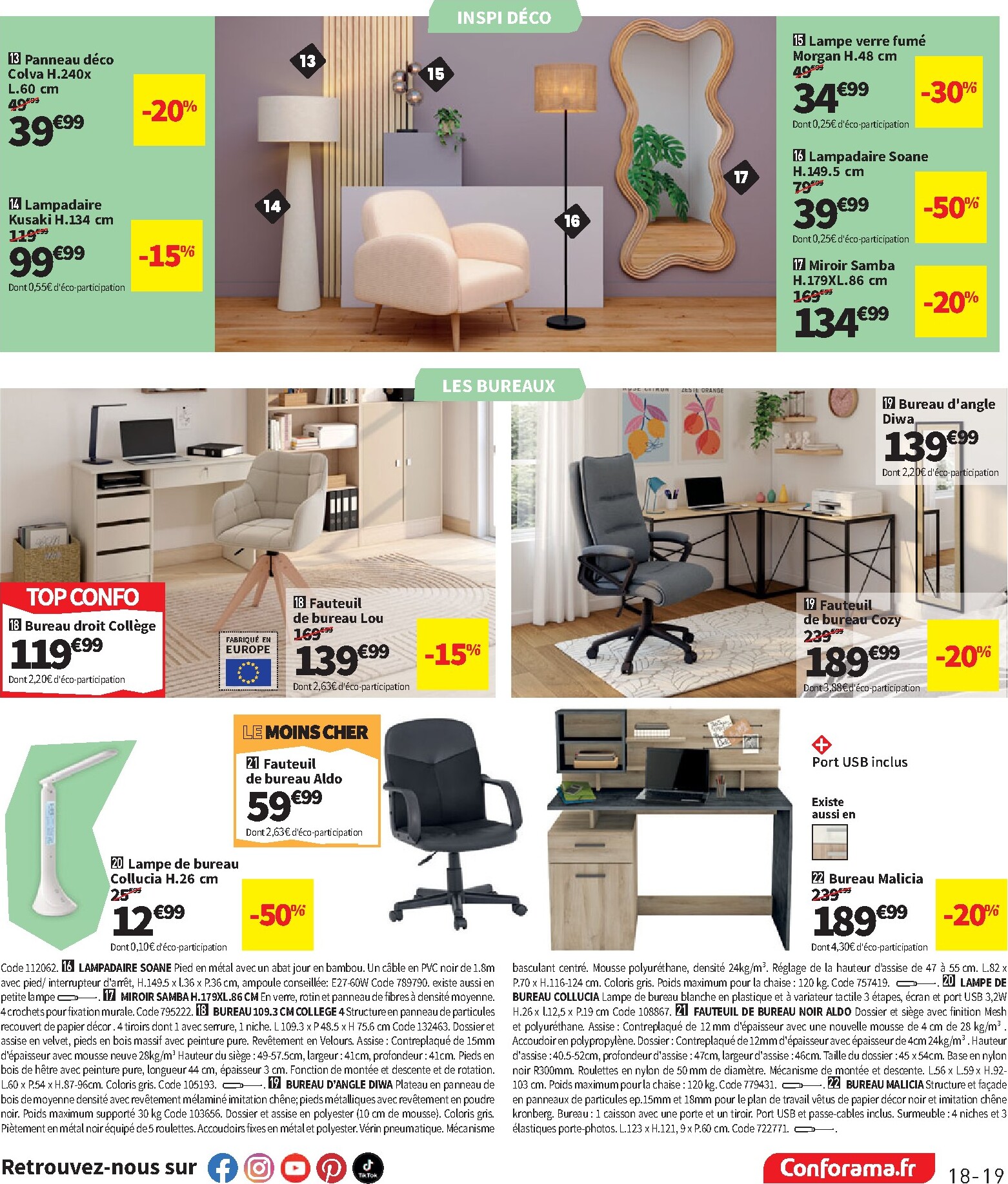 conforama - Current Conforama leaflet valid from du mardi 09/06/2026 to du lundi 06/07/2026 - page: 19