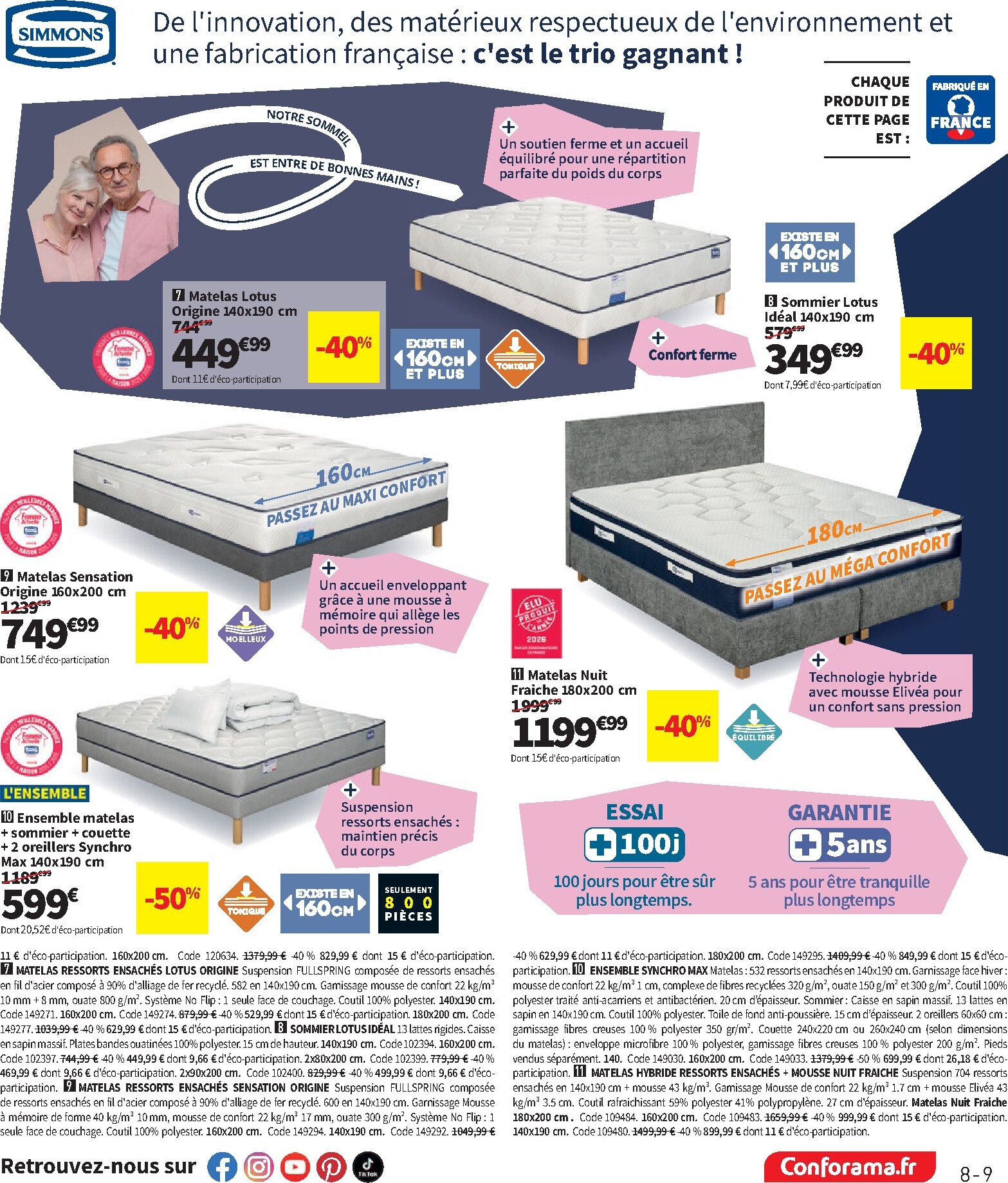 conforama - Current Conforama leaflet valid from du mardi 09/06/2026 to du lundi 06/07/2026 - page: 9