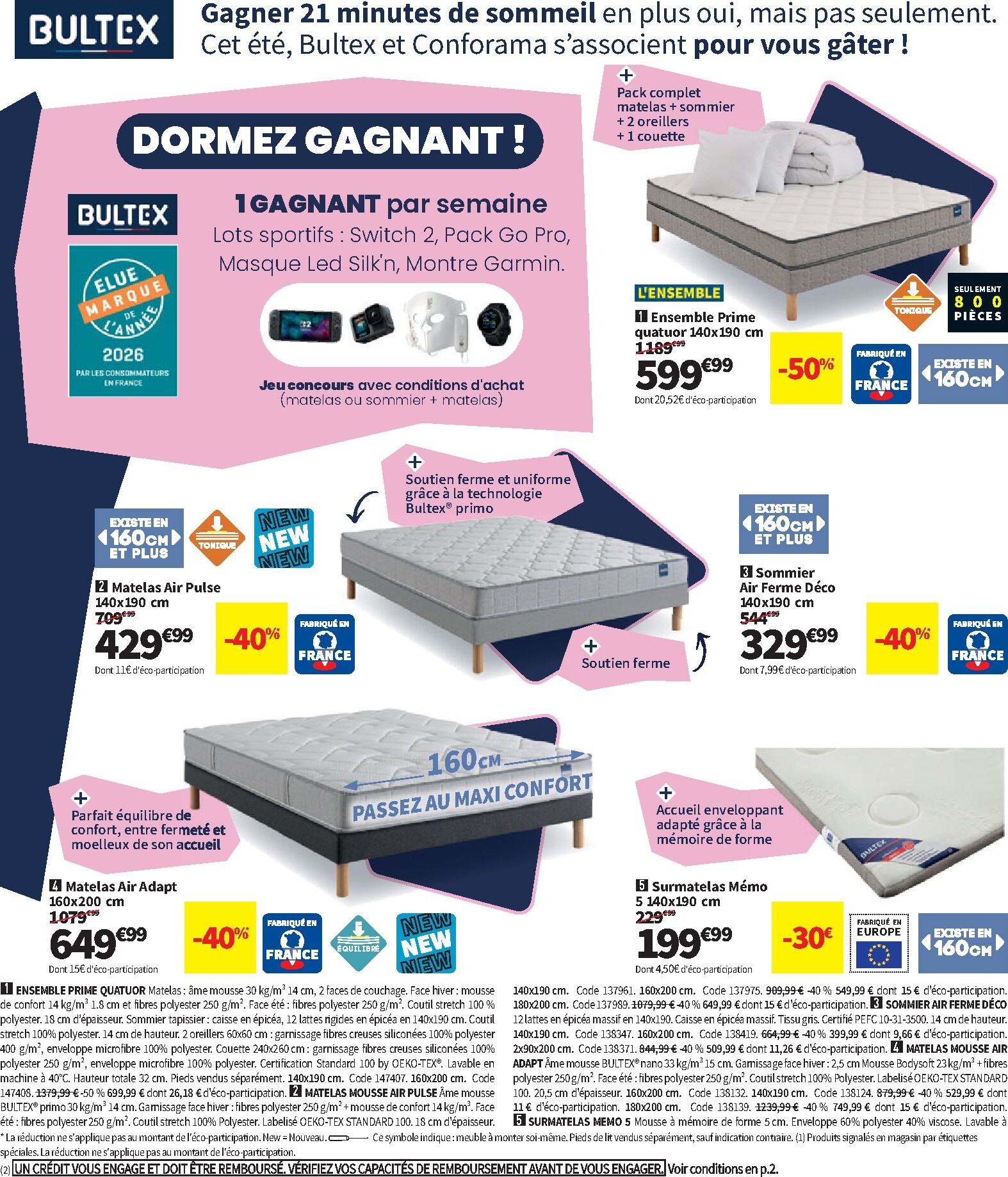 conforama - Current Conforama leaflet valid from du mardi 09/06/2026 to du lundi 06/07/2026 - page: 6