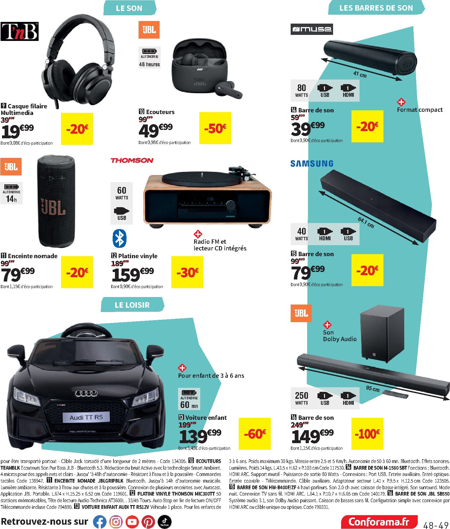 conforama - Current Conforama leaflet valid from du mardi 09/06/2026 to du lundi 06/07/2026 - page: 49