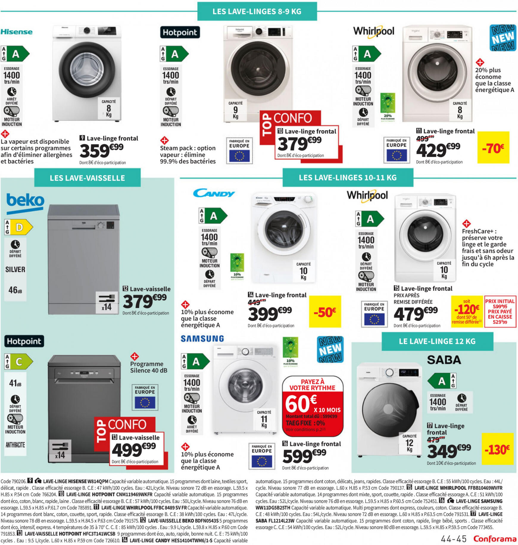 conforama - Prospectus Conforama actuel 09.07. - 05.08. - page: 45