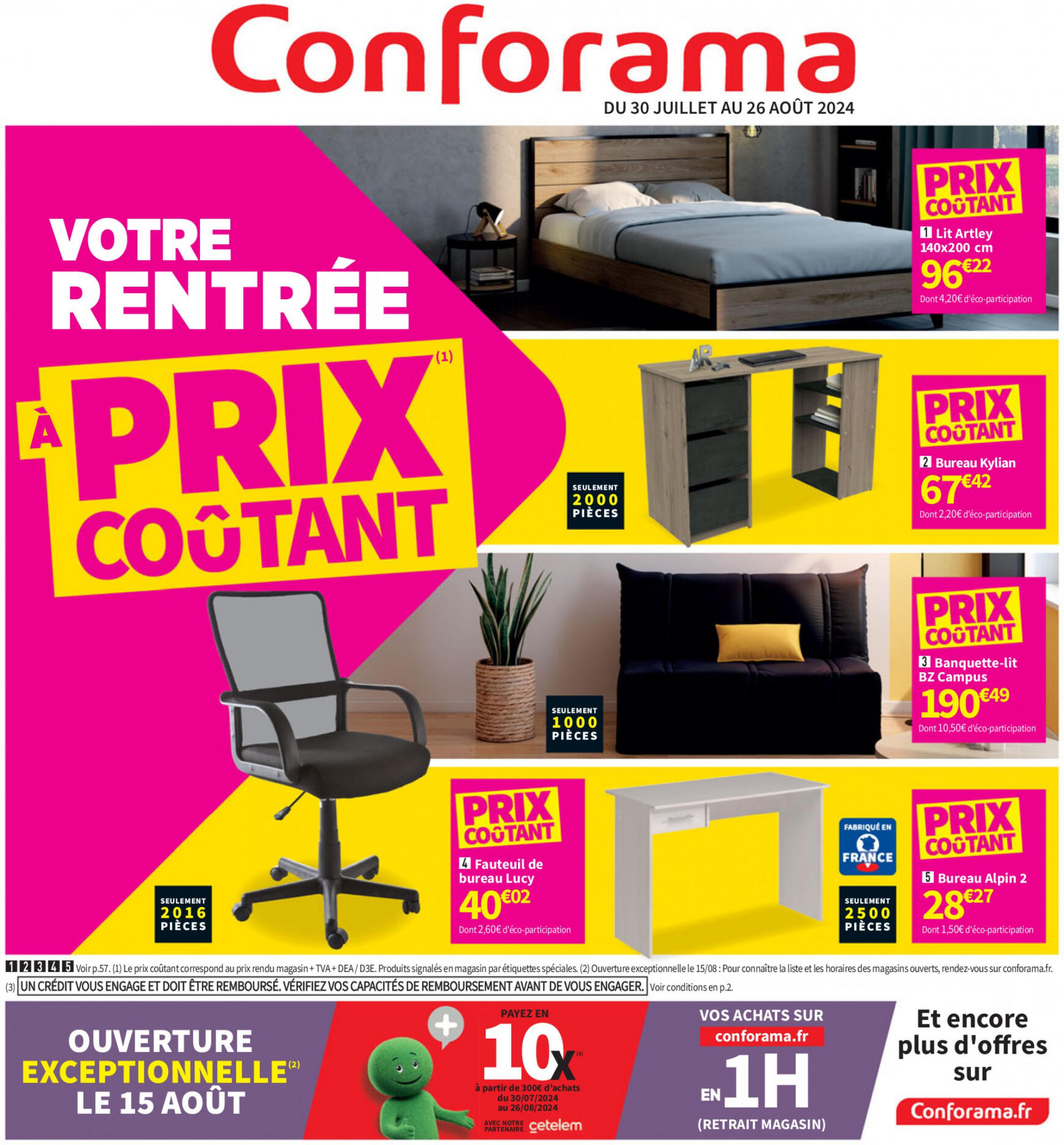 conforama - Prospectus Conforama actuel 30.07. - 26.08.