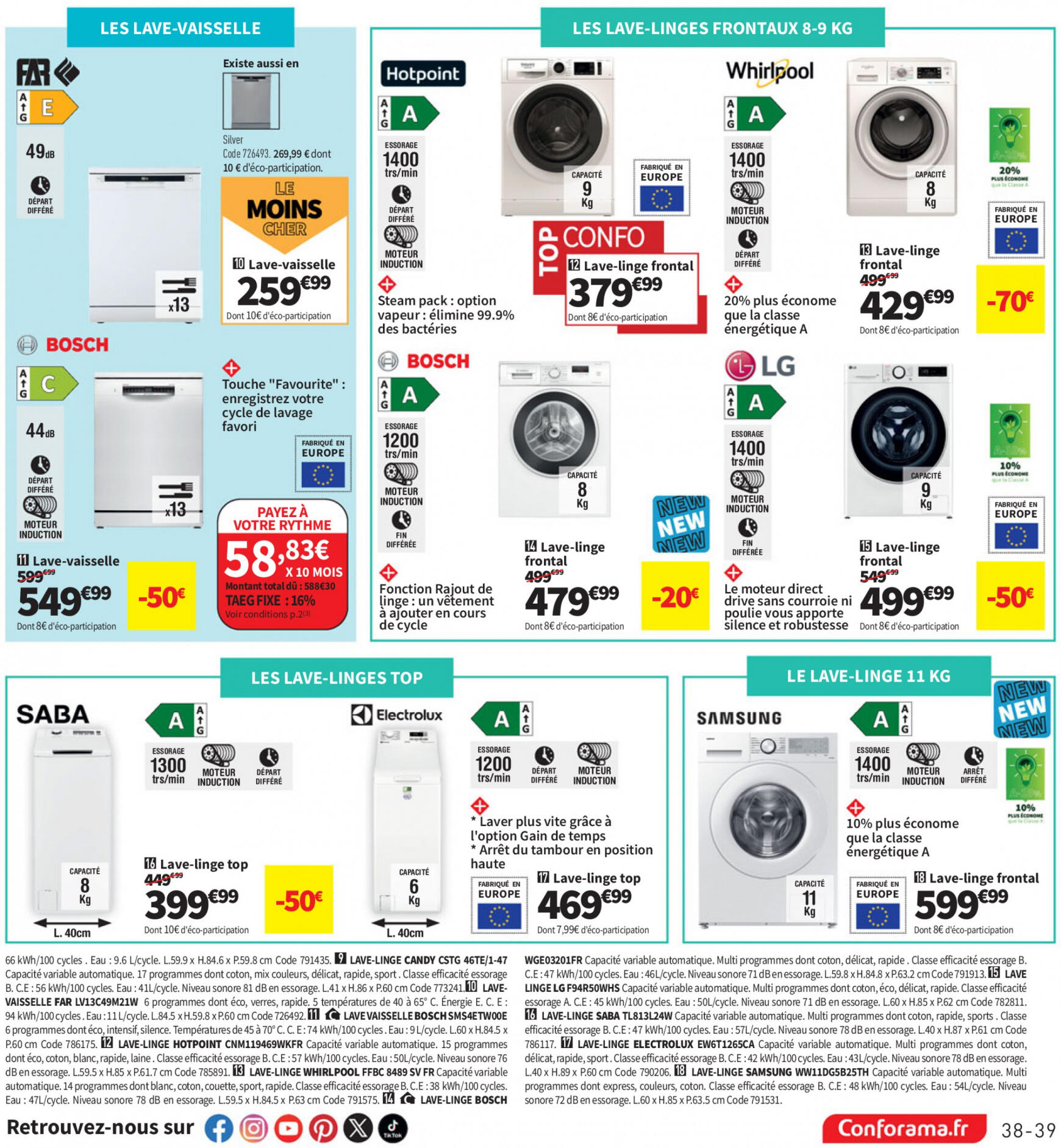 conforama - Prospectus Conforama actuel 30.07. - 26.08. - page: 39