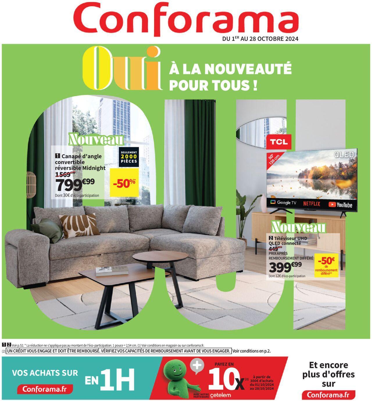 conforama - Conforama catalogue à partir du 01/10/2024 - 28/10/2024 - page: 1