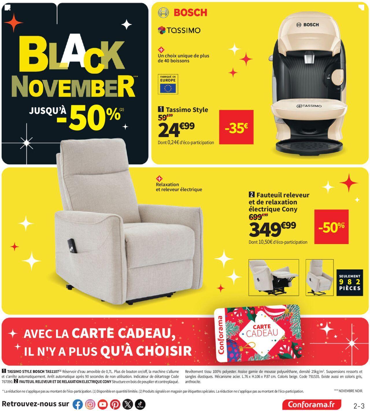 conforama - Conforama Black Friday à partir du 29/10/2024 - 02/12/2024 - page: 3