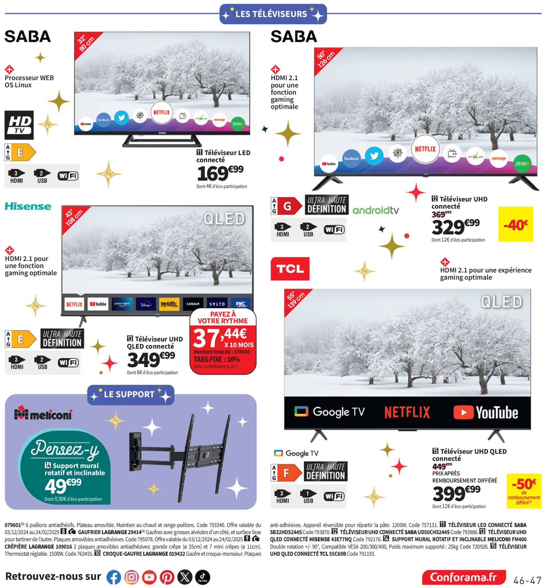 conforama - Catalogue Conforama - Noël valable dès 03/12 - 25/12 - page: 47