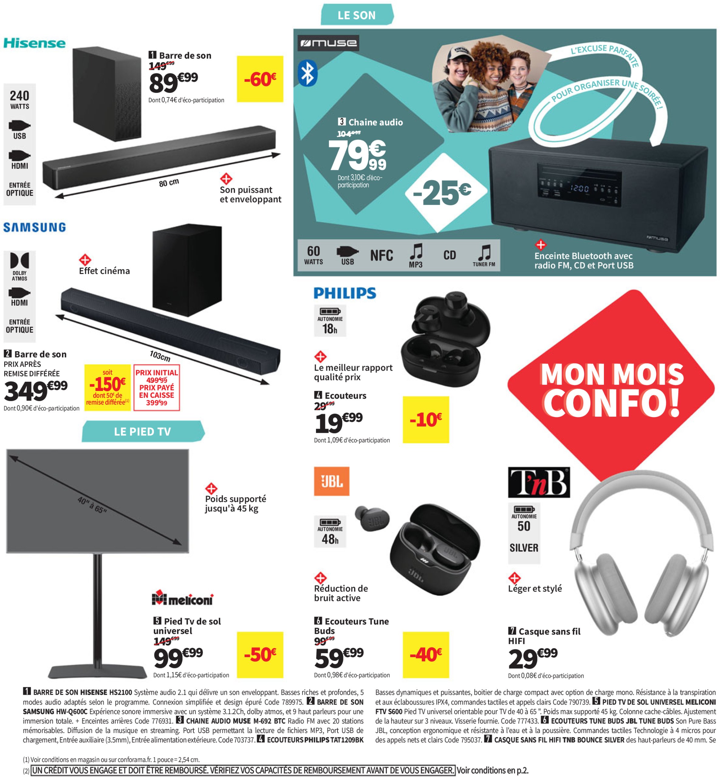 conforama - Catalogue Conforama valable dès 22/04 - 26/05 - page: 42 conforama - Catalogue Conforama valable dès 22/04 - 26/05 - page: 42