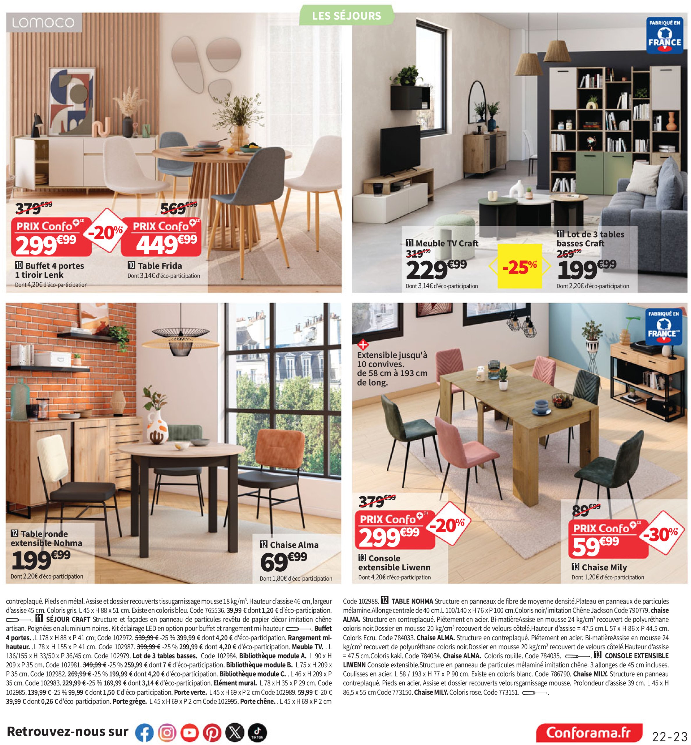 conforama - Catalogue Conforama valable dès 22/04 - 26/05 - page: 23 conforama - Catalogue Conforama valable dès 22/04 - 26/05 - page: 23