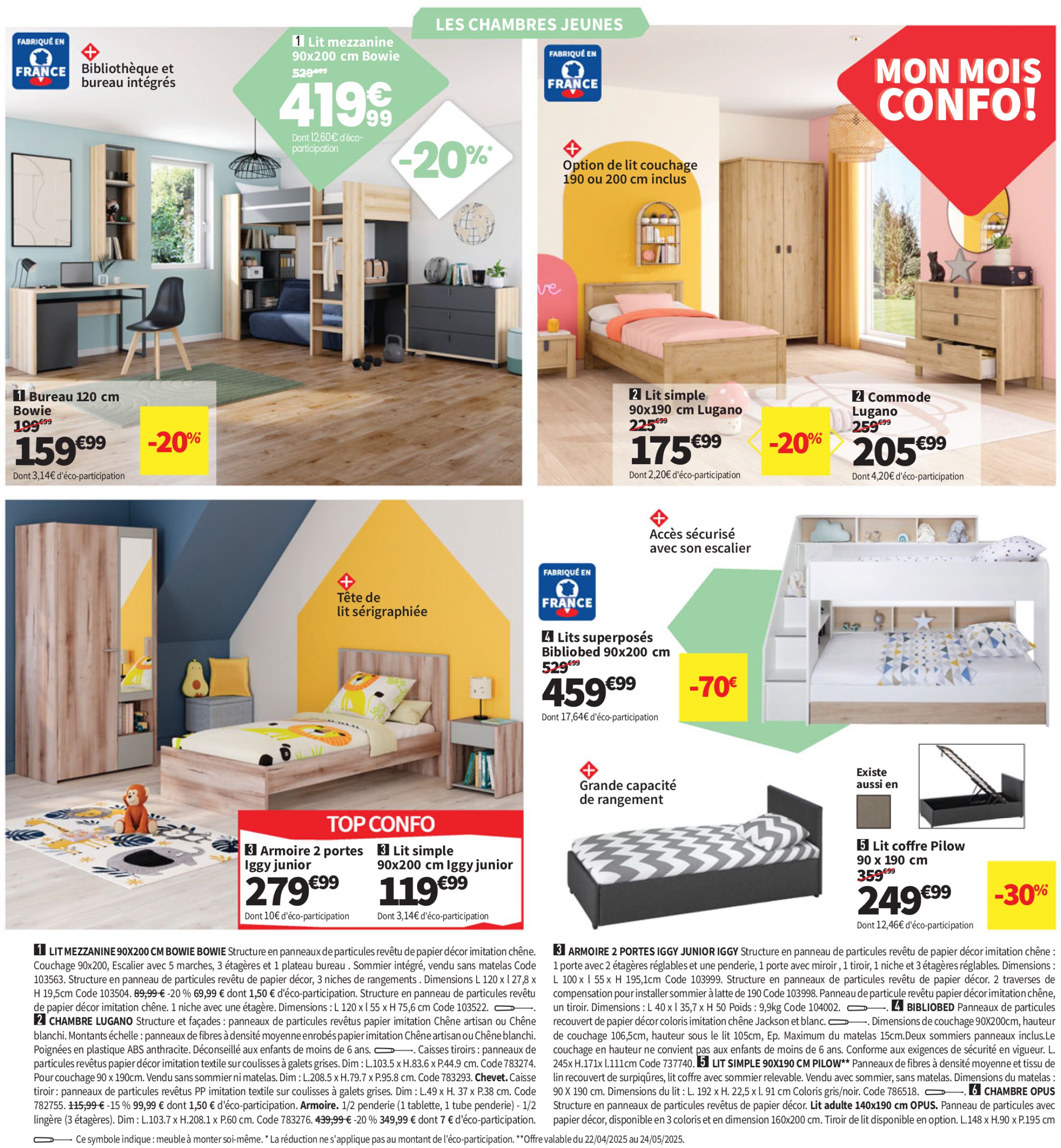 conforama - Catalogue Conforama valable dès 22/04 - 26/05 - page: 10 conforama - Catalogue Conforama valable dès 22/04 - 26/05 - page: 10