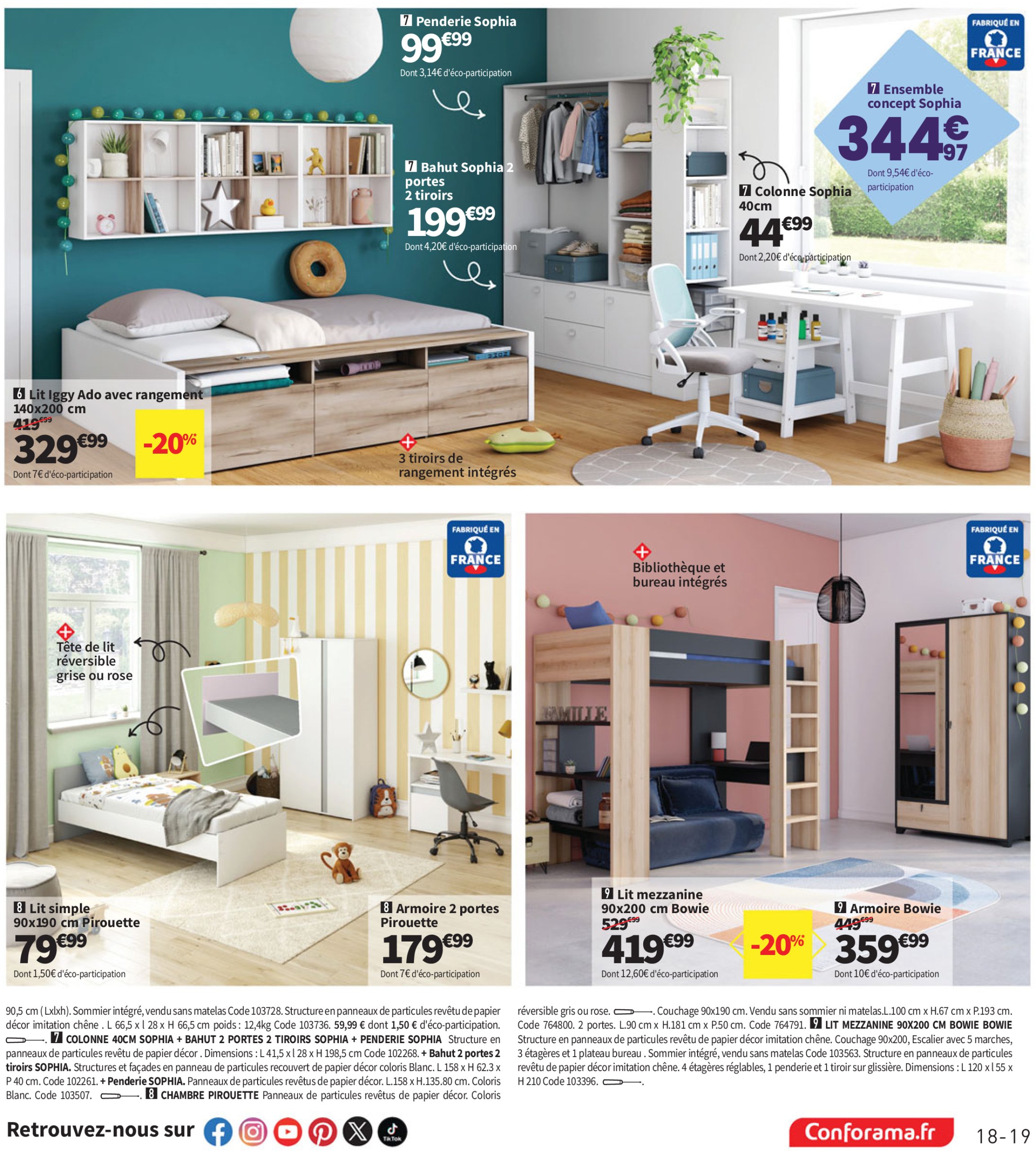 conforama - Catalogue Conforama valable du 10/06 au 07/07 - page: 19 conforama - Catalogue Conforama valable du 10/06 au 07/07 - page: 19