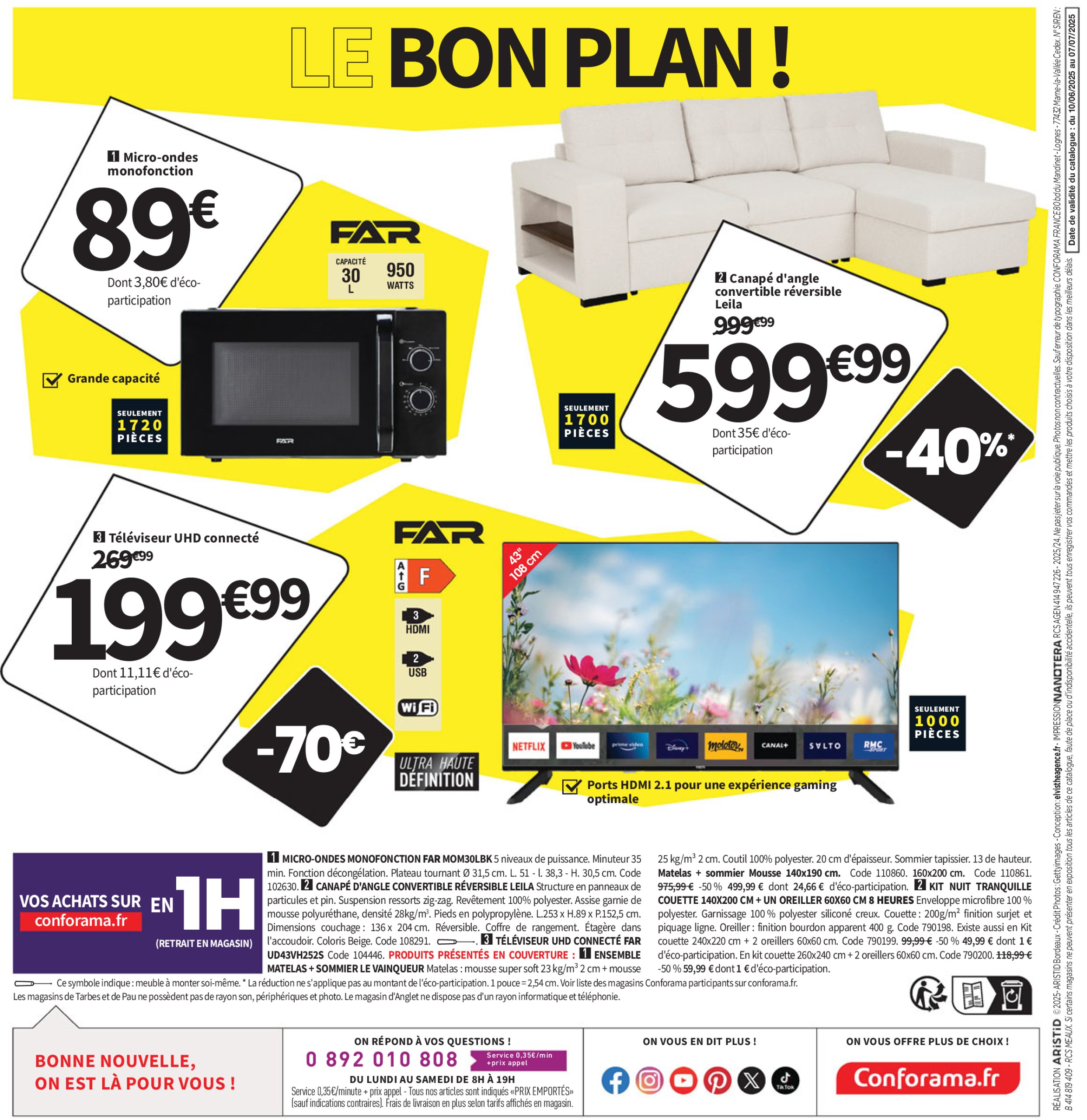 conforama - Catalogue Conforama valable du 10/06 au 07/07 - page: 52 conforama - Catalogue Conforama valable du 10/06 au 07/07 - page: 52