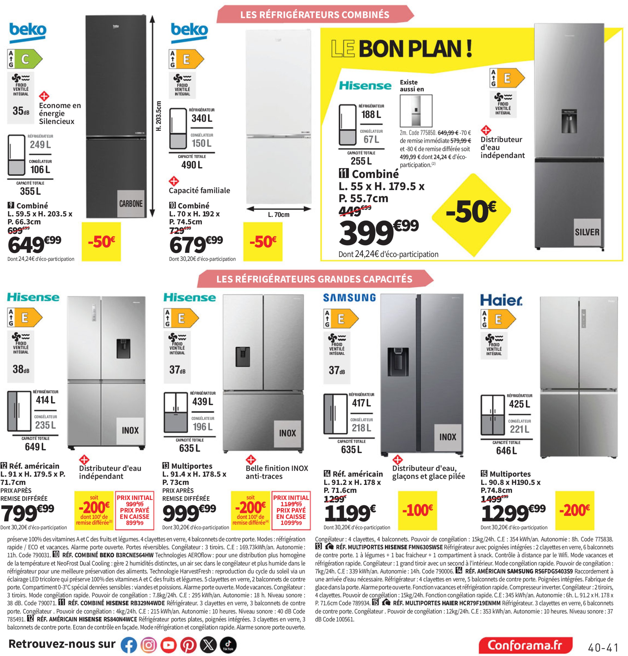 conforama - Catalogue Conforama valable du 10/06 au 07/07 - page: 41 conforama - Catalogue Conforama valable du 10/06 au 07/07 - page: 41