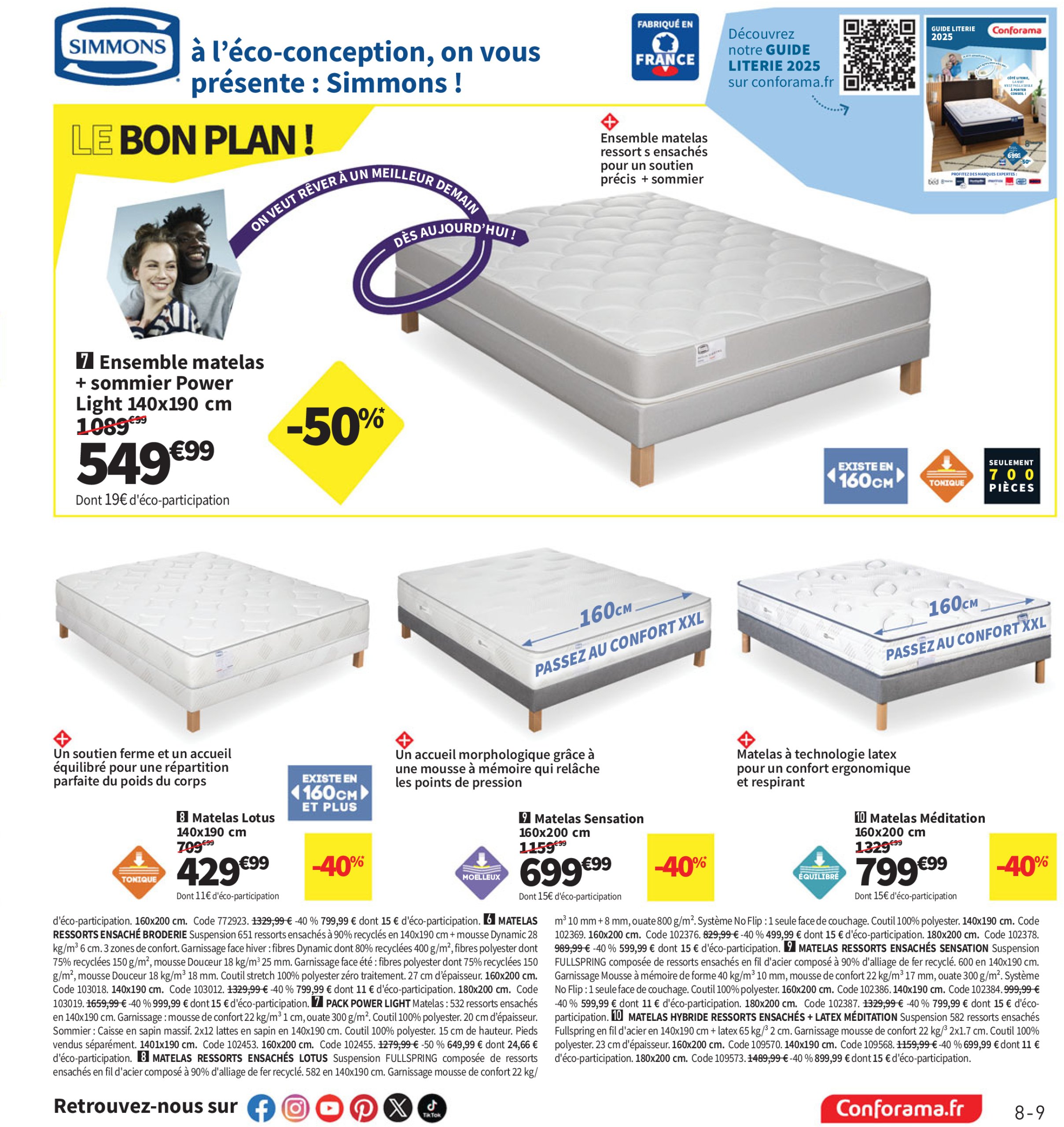conforama - Catalogue Conforama valable du 10/06 au 07/07 - page: 9 conforama - Catalogue Conforama valable du 10/06 au 07/07 - page: 9