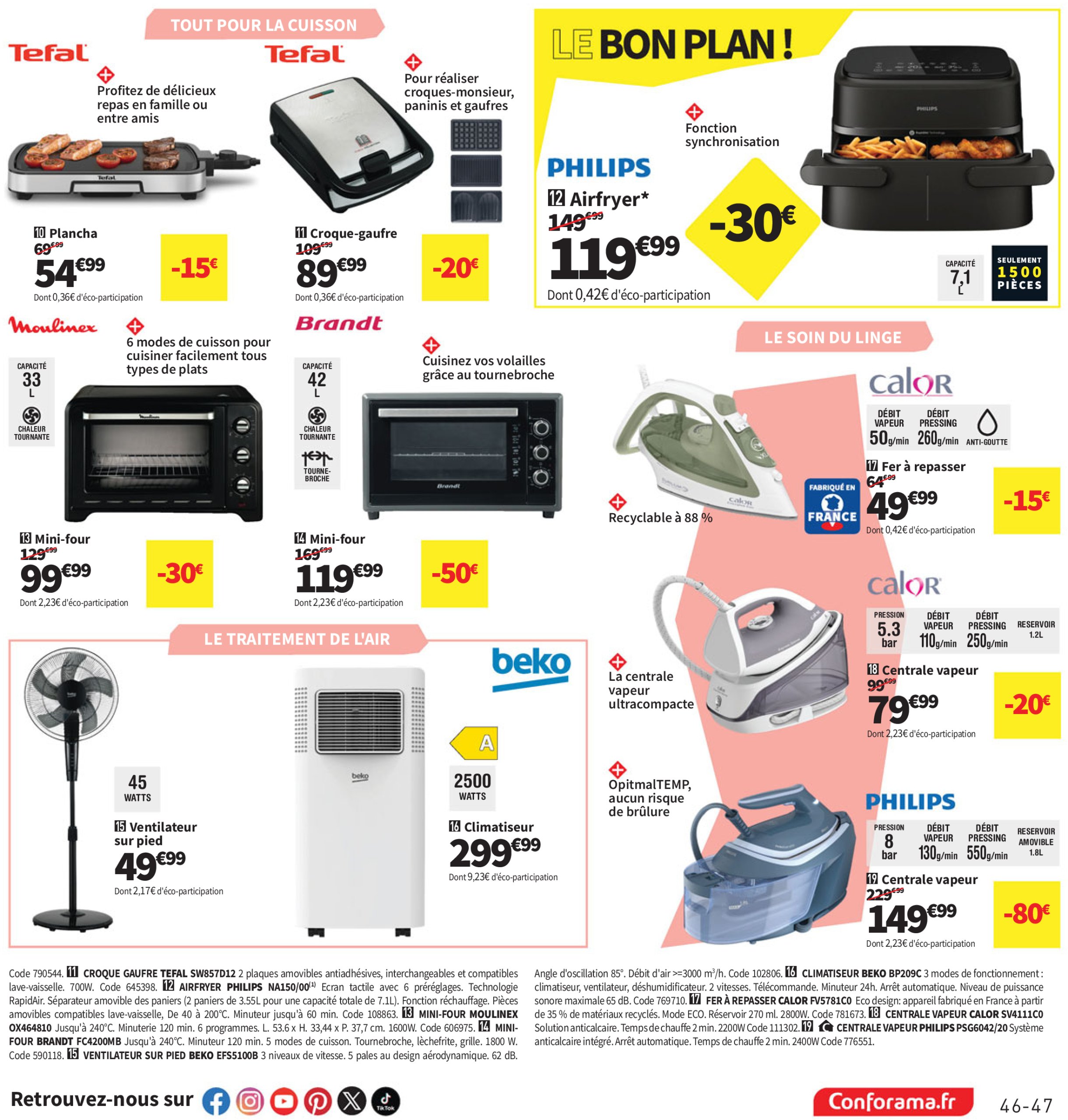 conforama - Catalogue Conforama valable du 10/06 au 07/07 - page: 47 conforama - Catalogue Conforama valable du 10/06 au 07/07 - page: 47