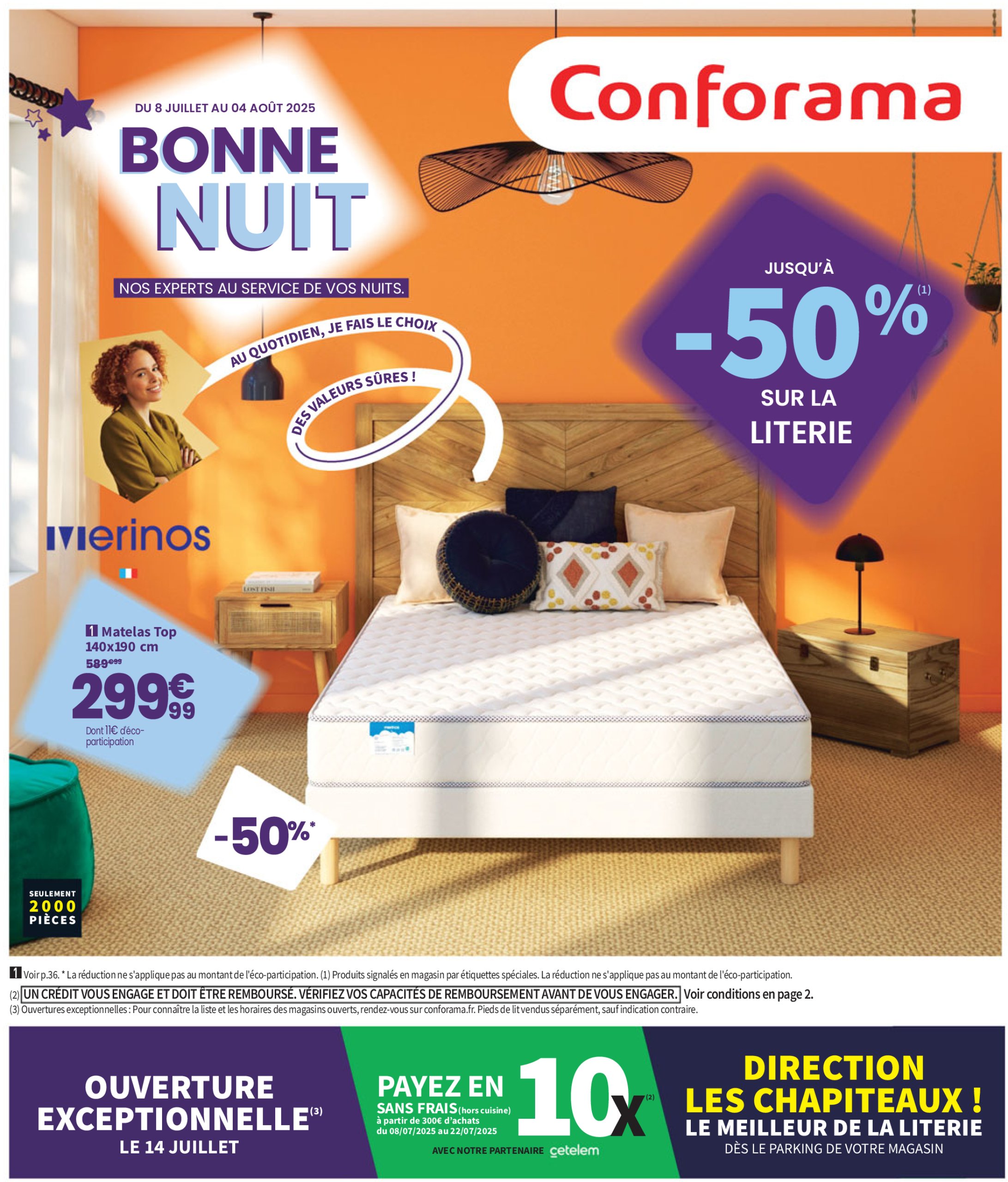 conforama - Catalogue Conforama valable du 08/07 au 04/08