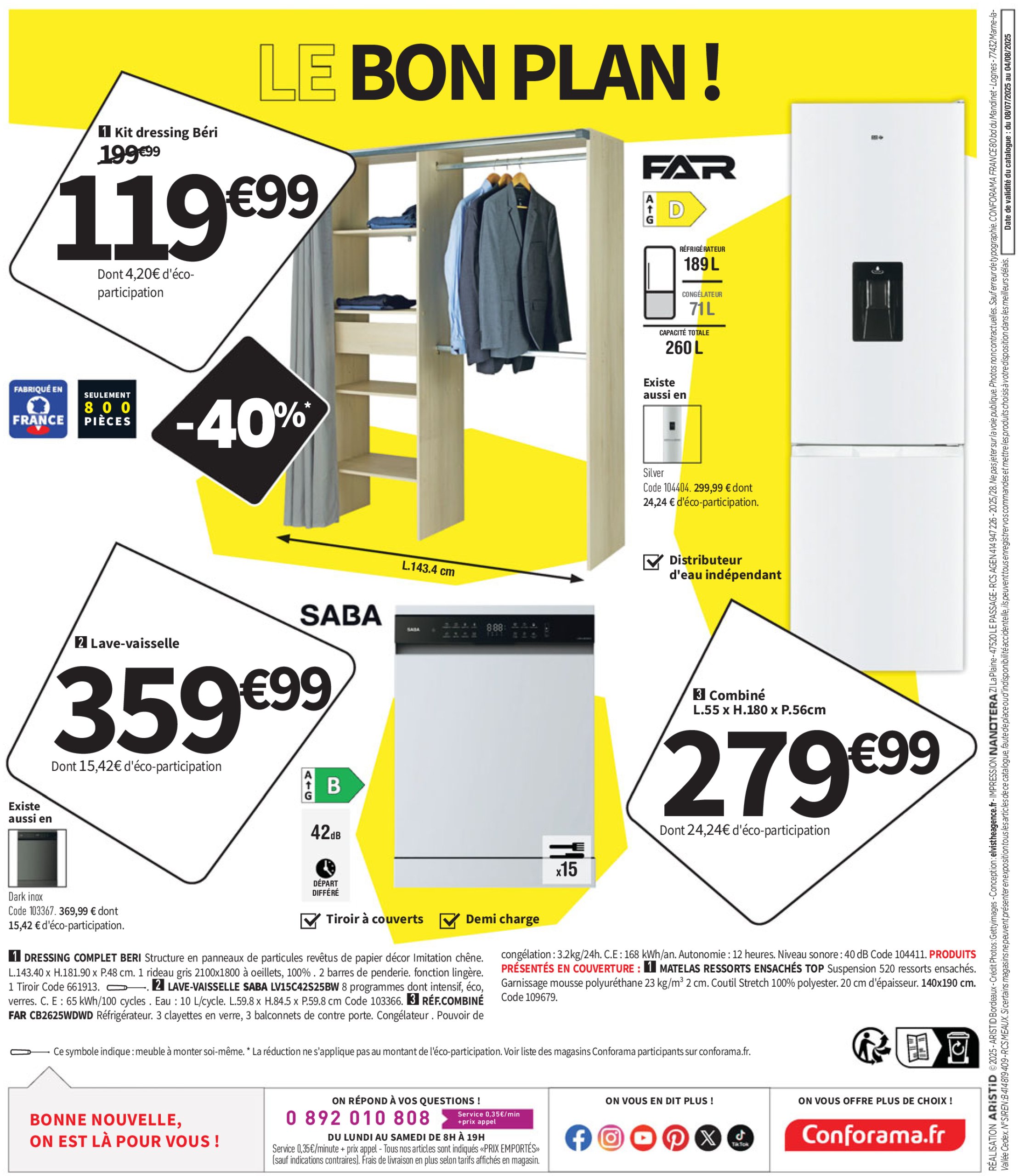 conforama - Catalogue Conforama valable du 08/07 au 04/08 - page: 36