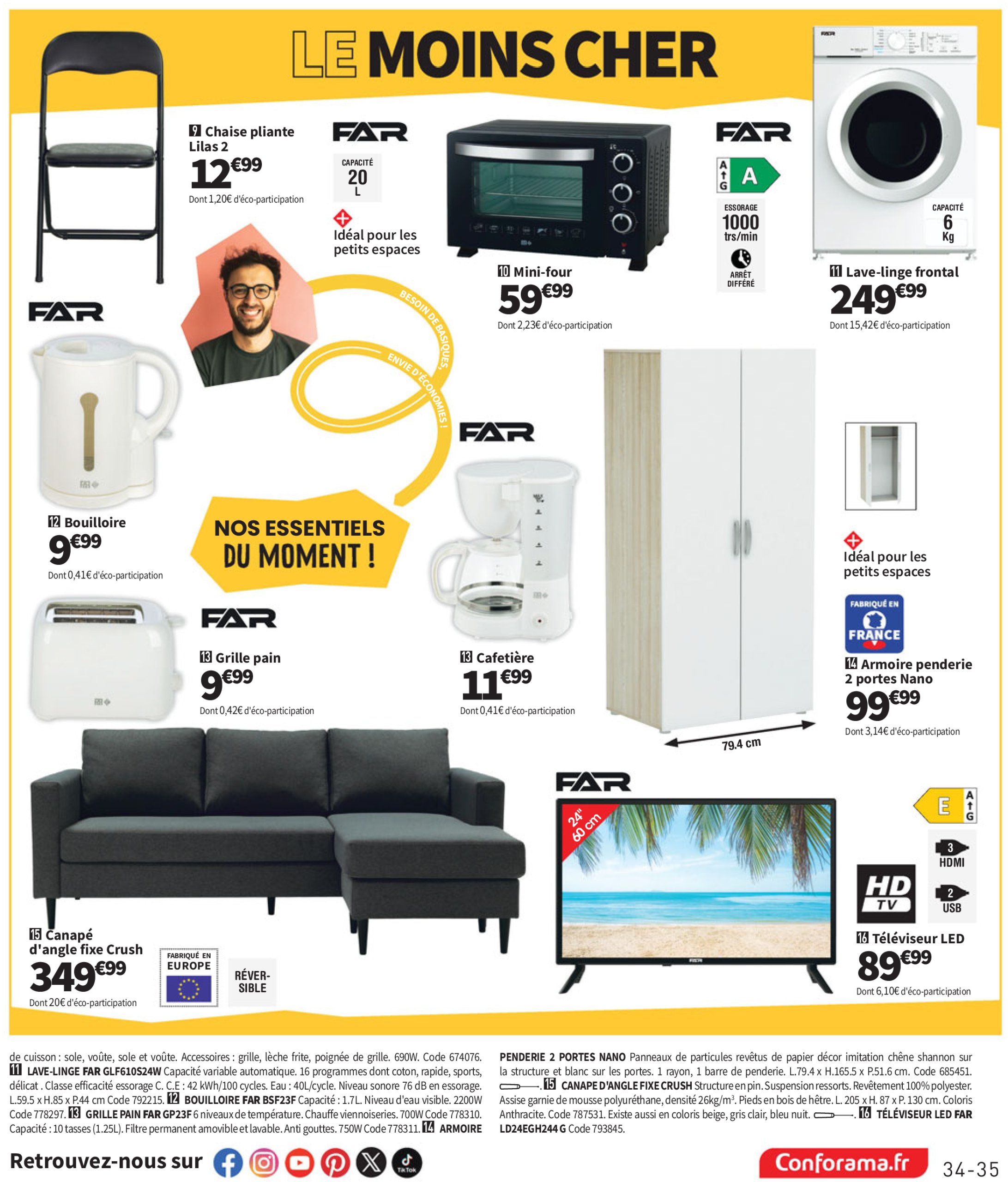 conforama - Catalogue Conforama valable du 08/07 au 04/08 - page: 35