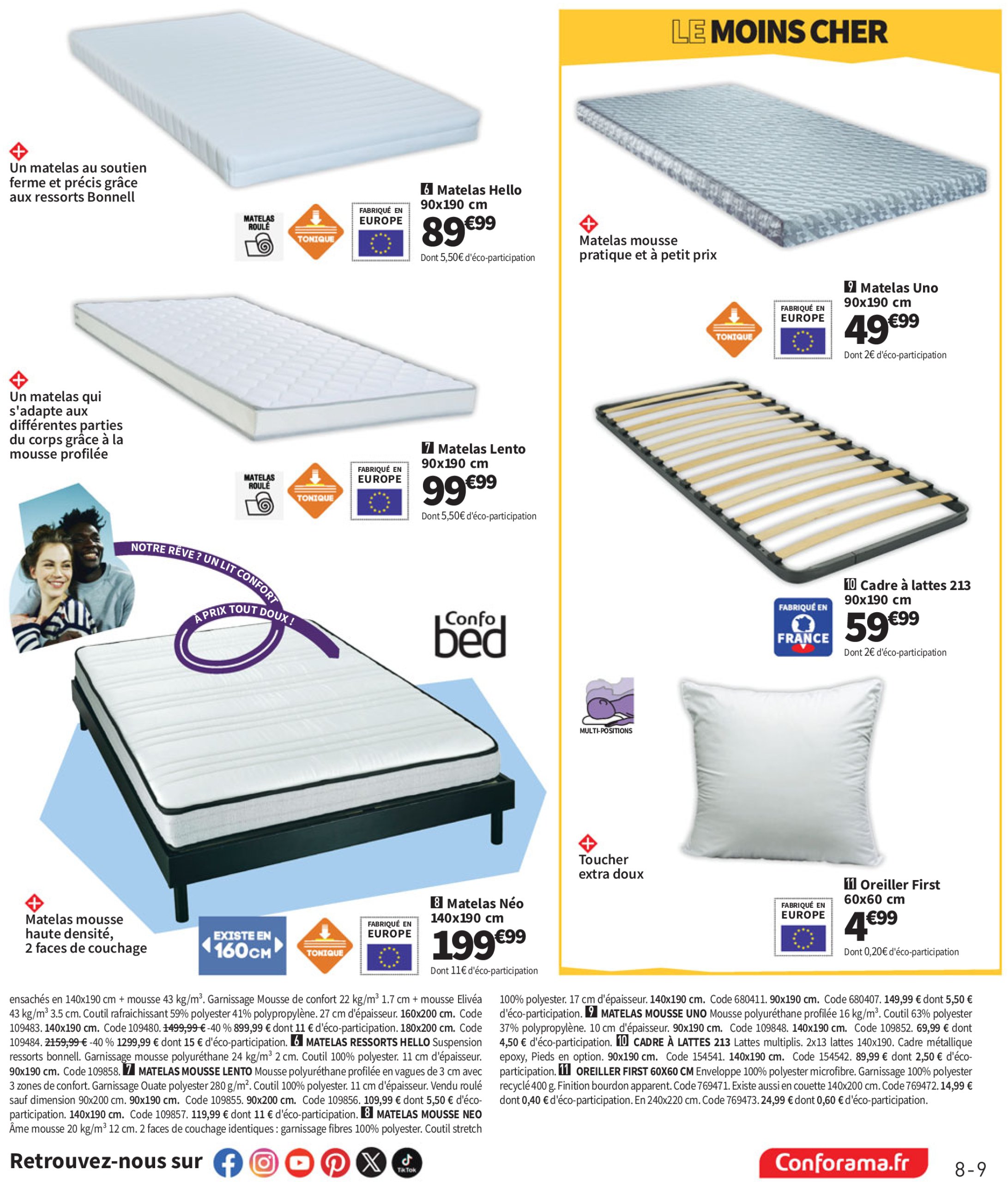 conforama - Catalogue Conforama valable du 08/07 au 04/08 - page: 9