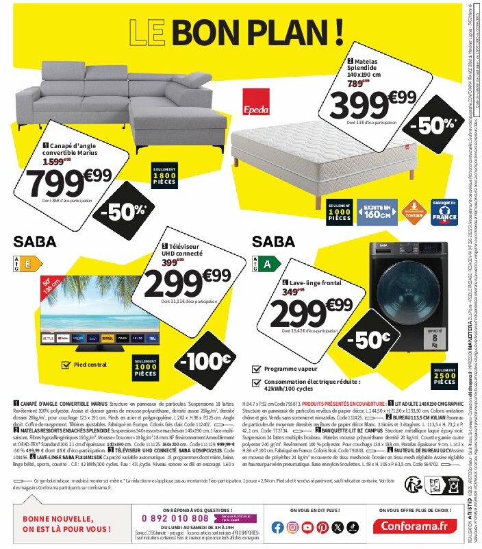conforama - Catalogue Conforama valable du 29/07 au 25/08 - page: 32