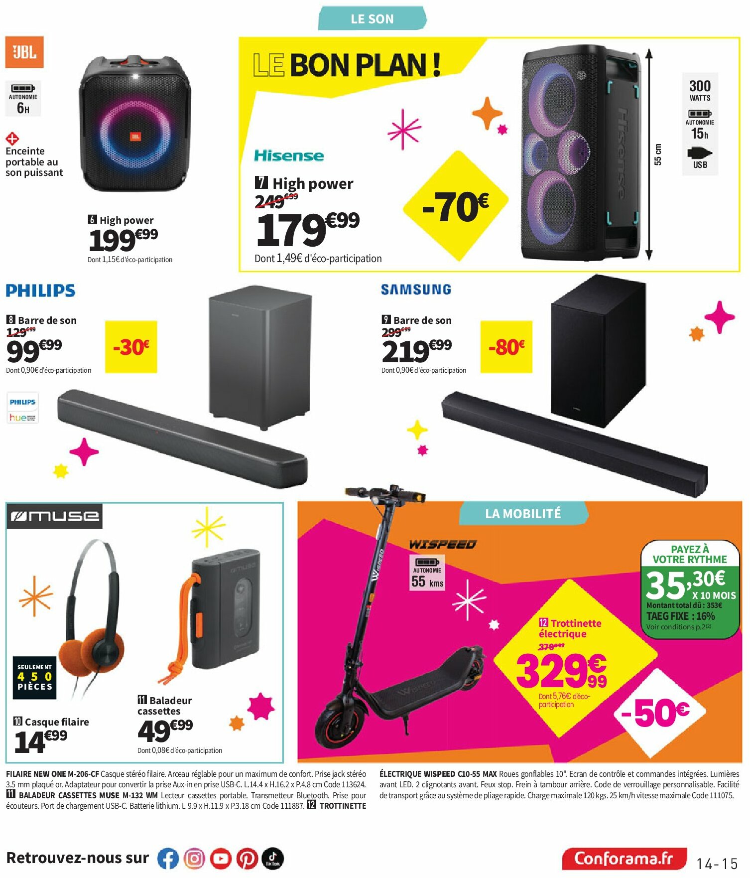 conforama - Catalogue Conforama valable du 26/08 au 29/09 - page: 15