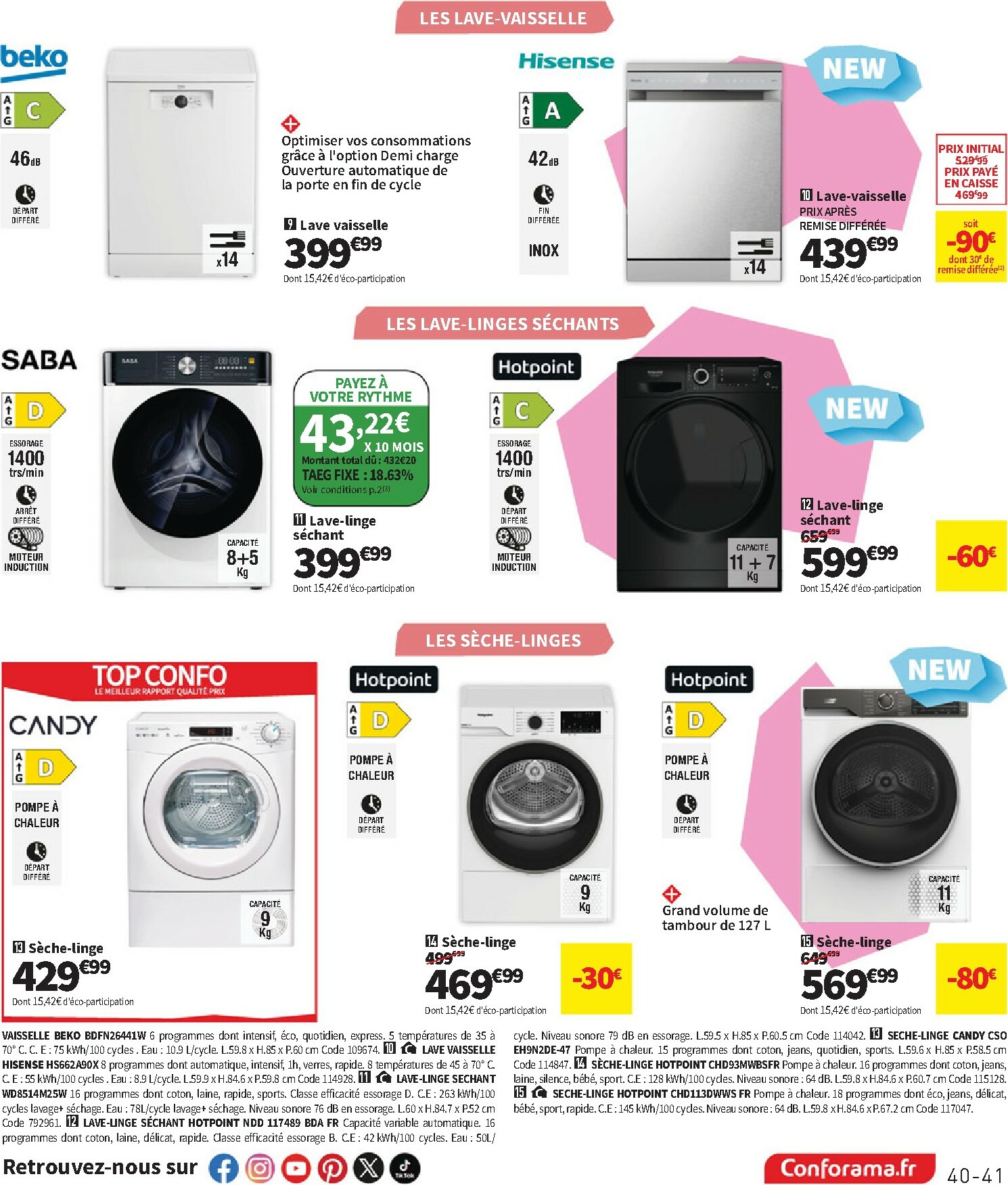 conforama - Catalogue Conforama valable du 30/09 au 27/10 - page: 41
