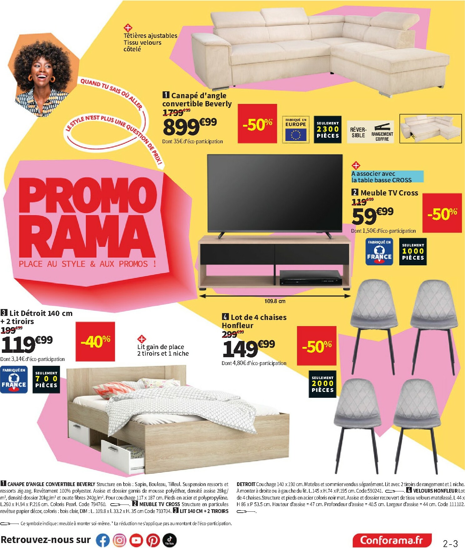 conforama - Catalogue Conforama valable du 30/09 au 27/10 - page: 3