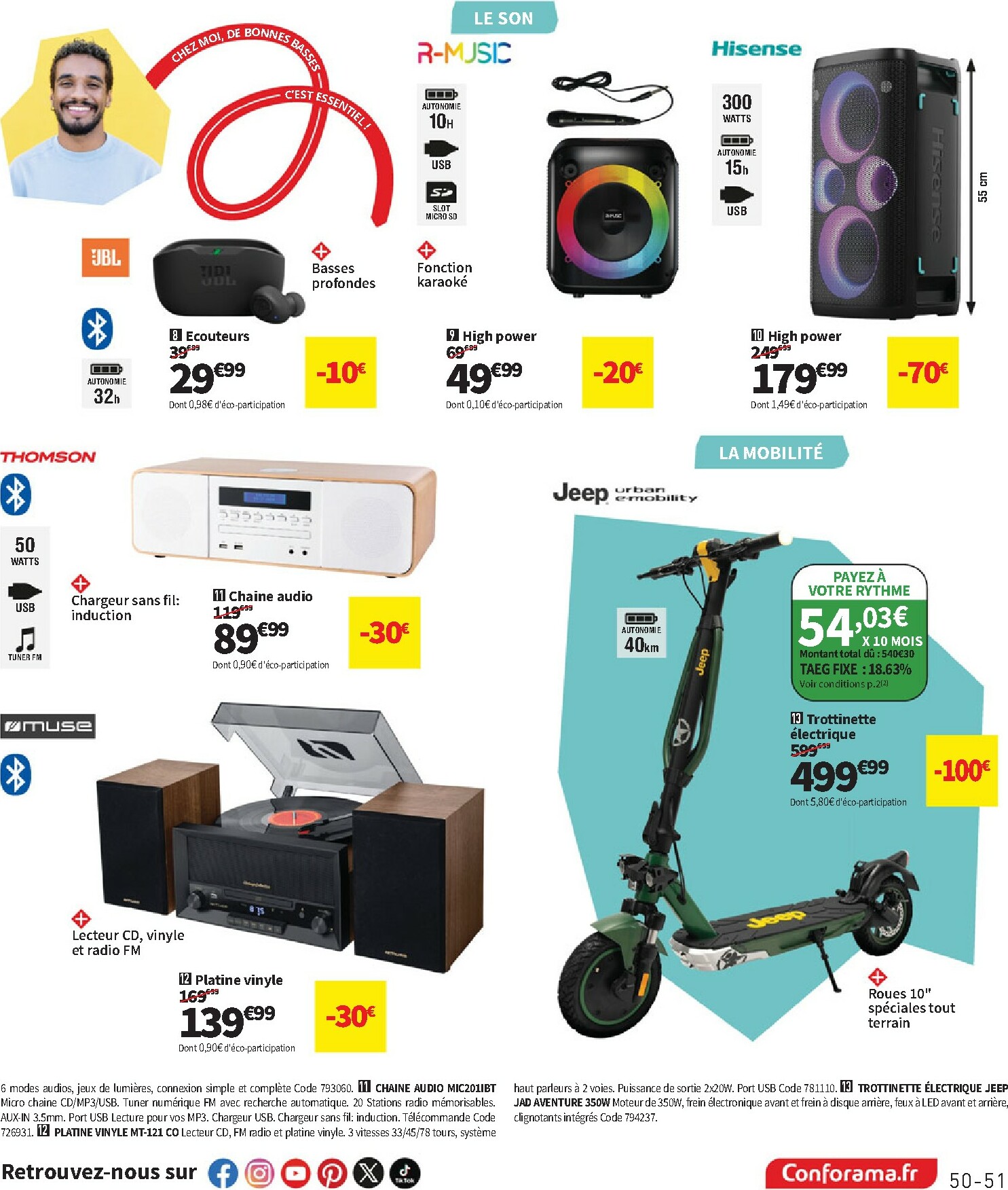 conforama - Catalogue Conforama valable du 30/09 au 27/10 - page: 51