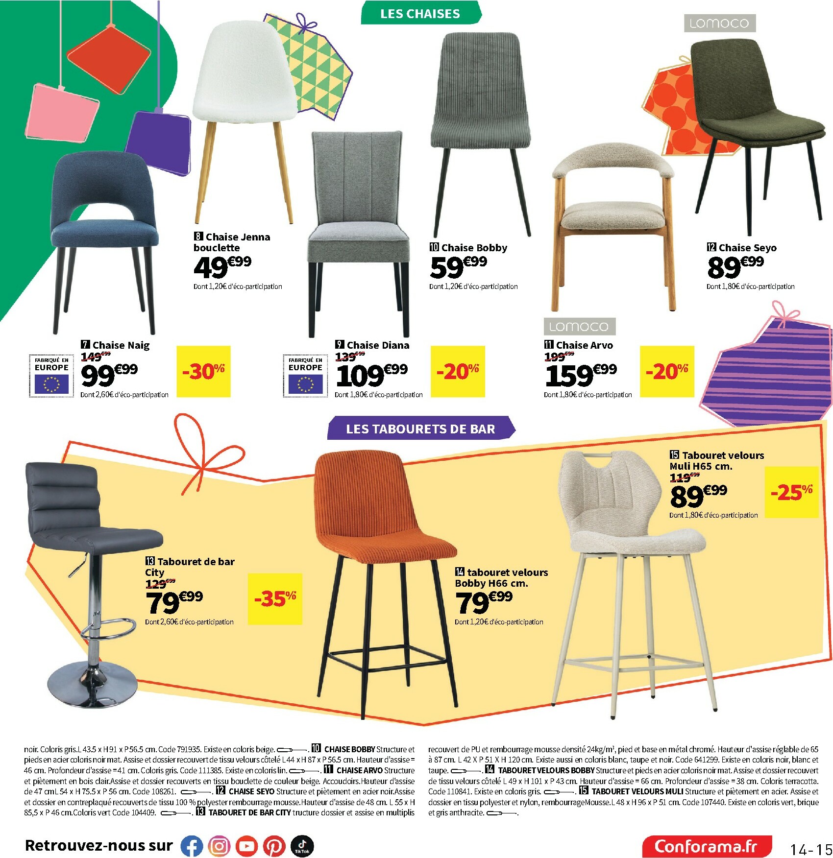 conforama - Catalogue Conforama valable du 28/10 au 25/12 - page: 15 conforama - Catalogue Conforama valable du 28/10 au 25/12 - page: 15