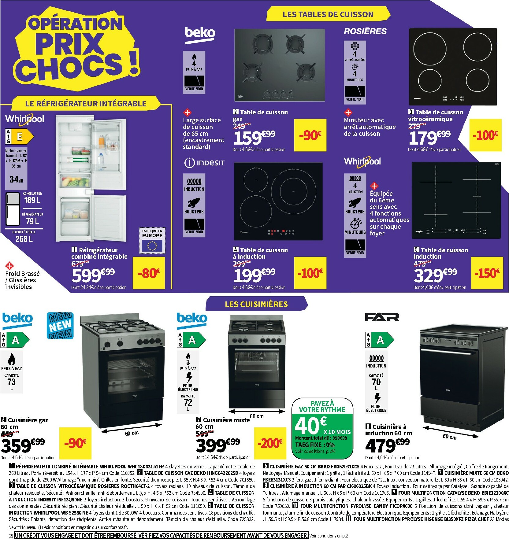 conforama - Catalogue Conforama valable du 28/10 au 25/12 - page: 44 conforama - Catalogue Conforama valable du 28/10 au 25/12 - page: 44