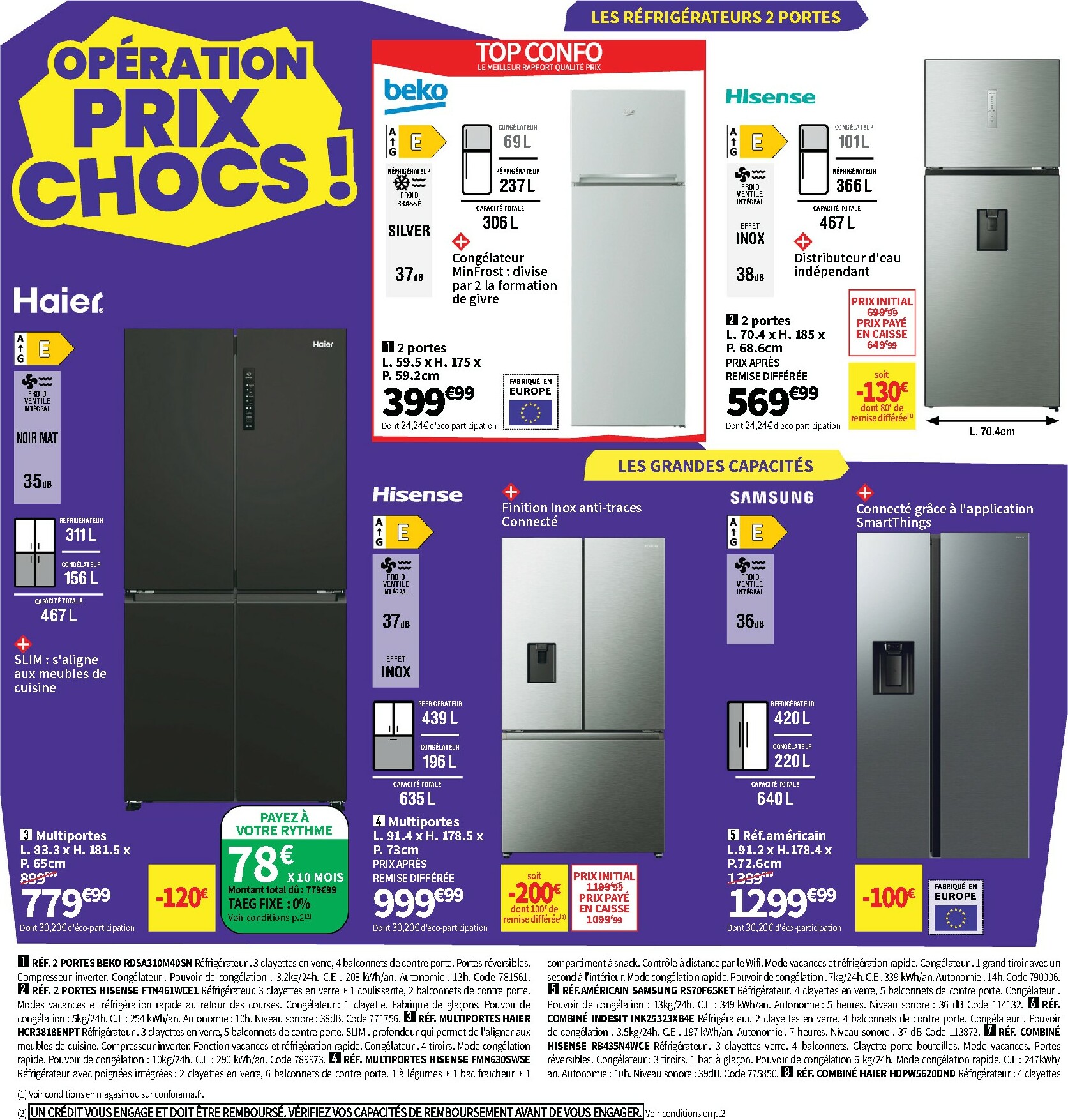 conforama - Catalogue Conforama valable du 28/10 au 25/12 - page: 46 conforama - Catalogue Conforama valable du 28/10 au 25/12 - page: 46