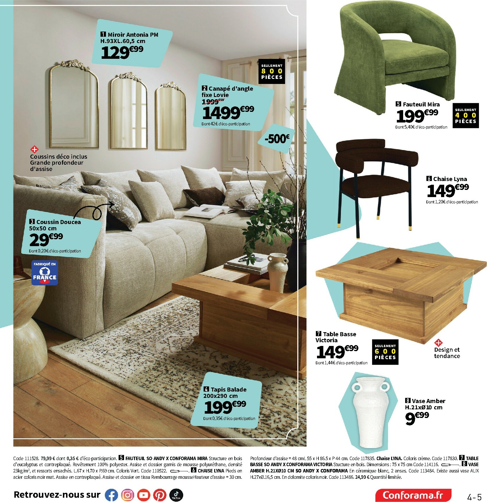 conforama - Catalogue Conforama valable du 28/10 au 25/12 - page: 5 conforama - Catalogue Conforama valable du 28/10 au 25/12 - page: 5