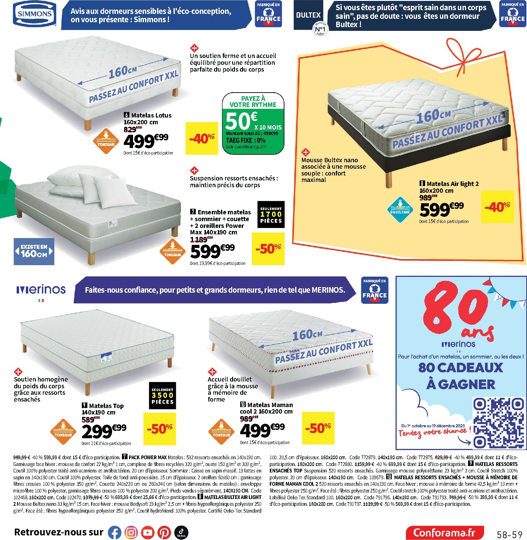 conforama - Catalogue Conforama valable du 28/10 au 25/12 - page: 59 conforama - Catalogue Conforama valable du 28/10 au 25/12 - page: 59