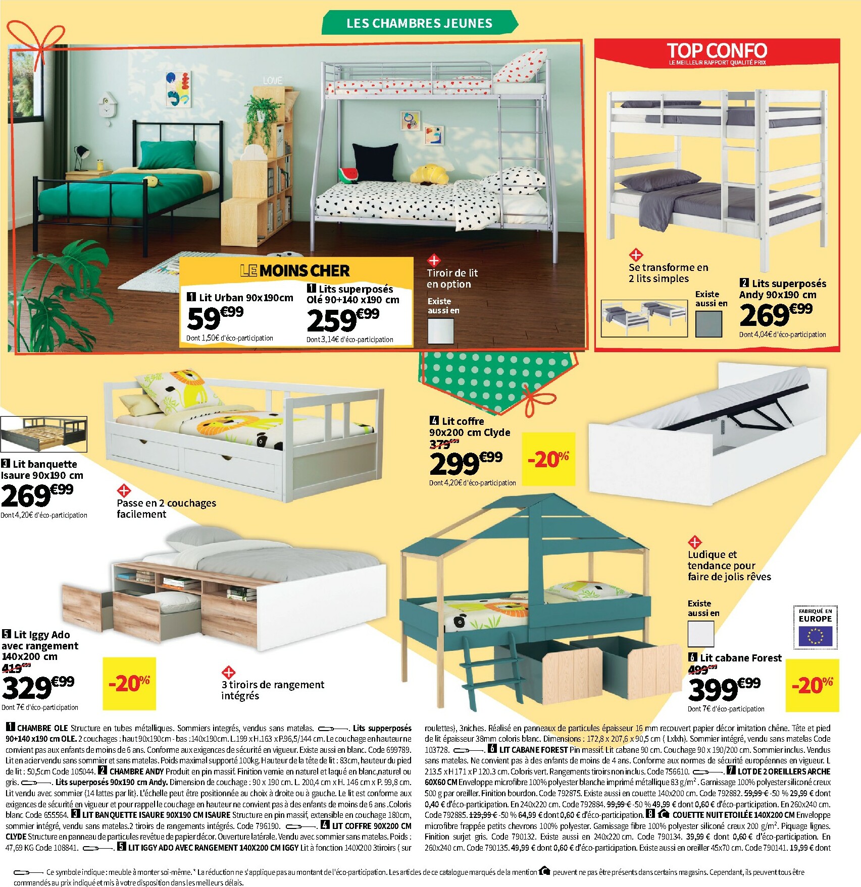 conforama - Catalogue Conforama valable du 28/10 au 25/12 - page: 56 conforama - Catalogue Conforama valable du 28/10 au 25/12 - page: 56