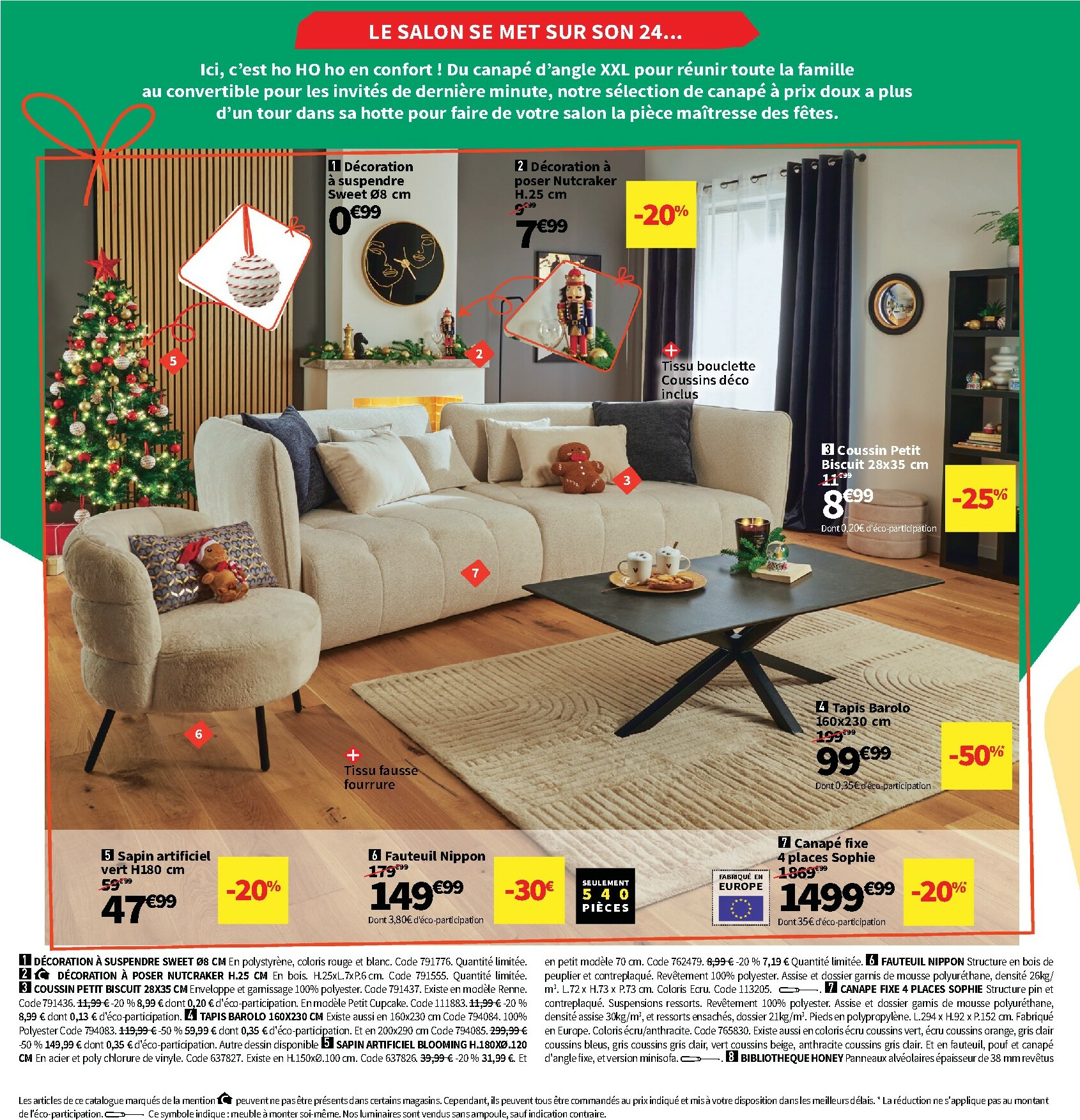 conforama - Catalogue Conforama valable du 28/10 au 25/12 - page: 6 conforama - Catalogue Conforama valable du 28/10 au 25/12 - page: 6