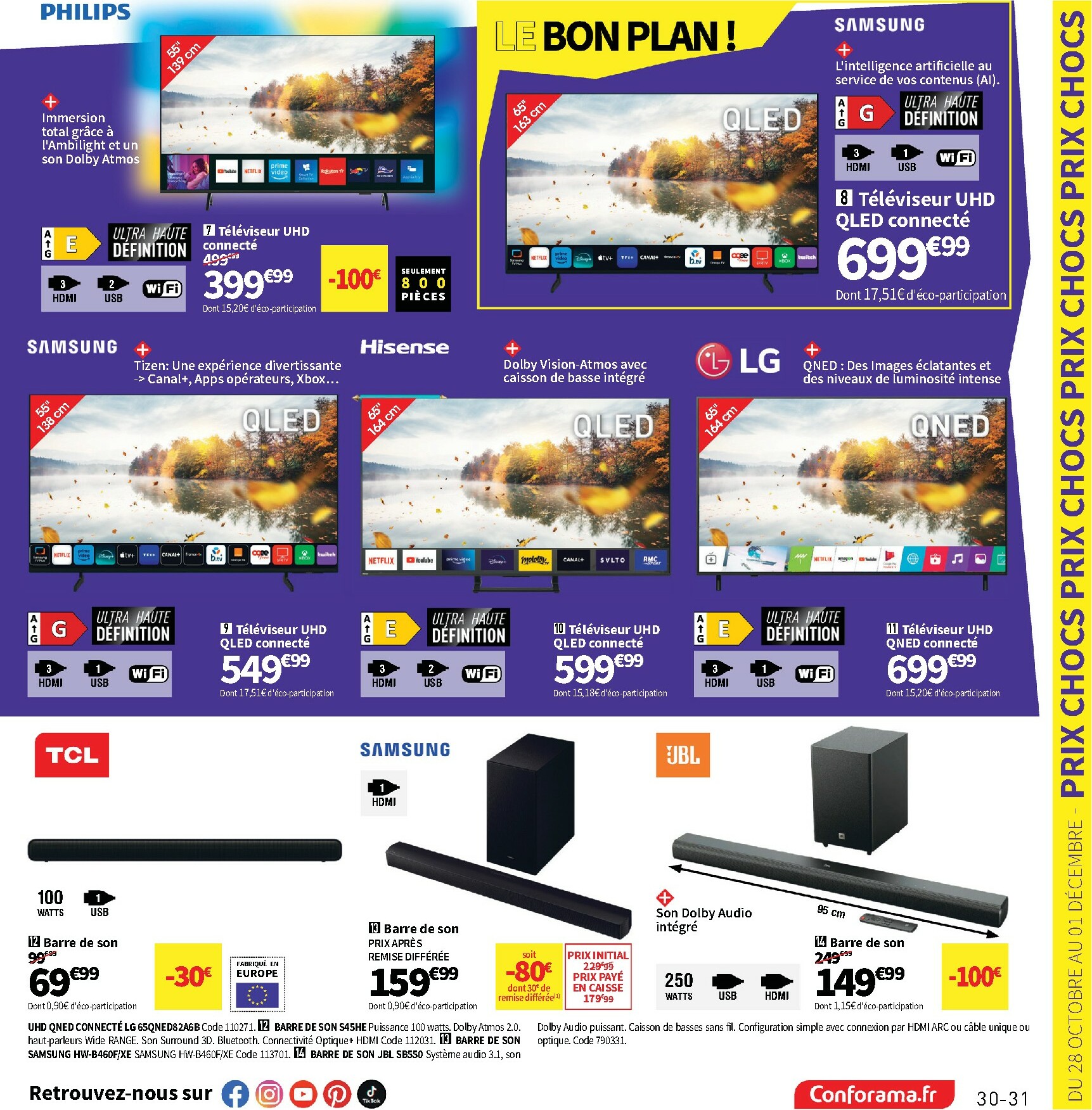 conforama - Catalogue Conforama valable du 28/10 au 25/12 - page: 31 conforama - Catalogue Conforama valable du 28/10 au 25/12 - page: 31