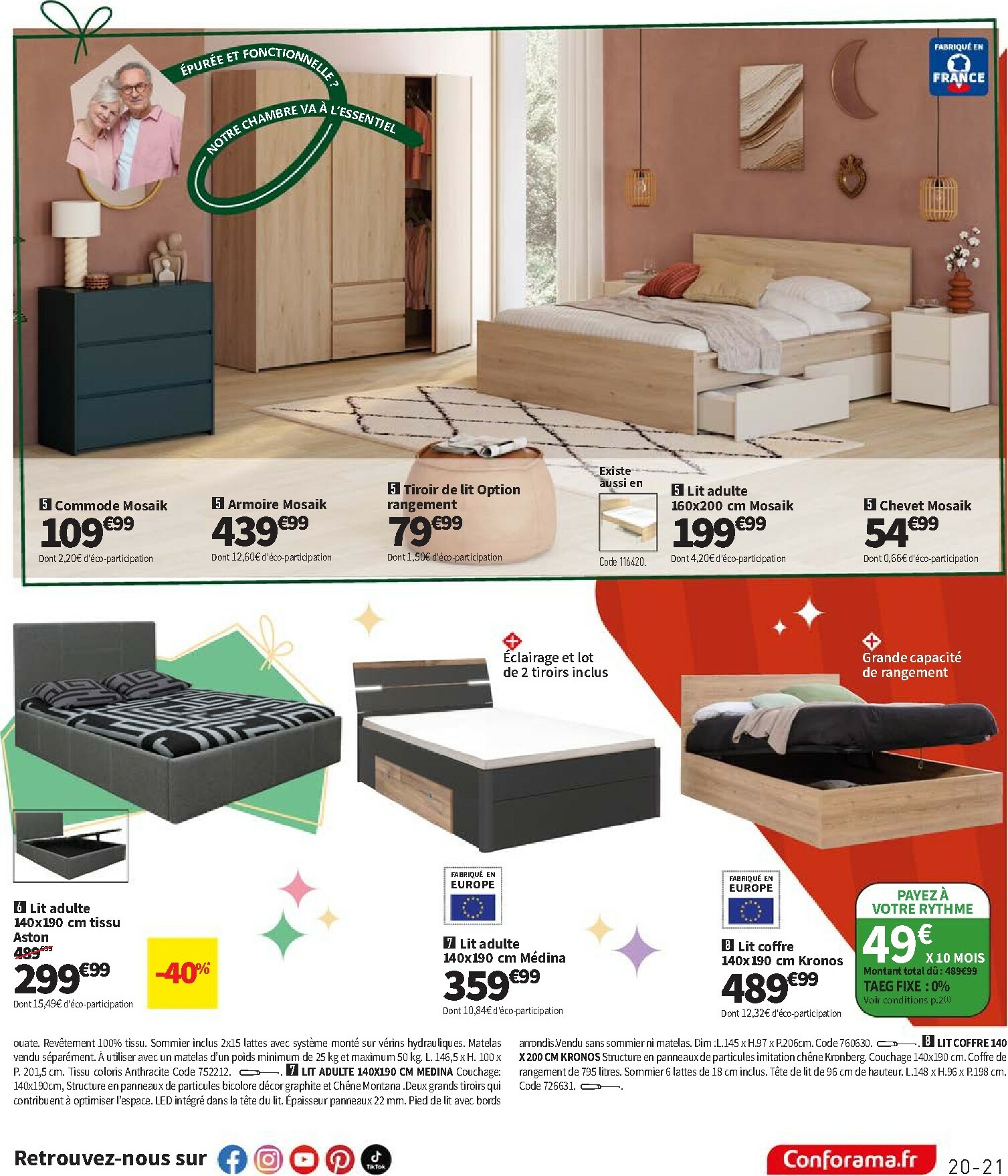 conforama - Catalogue Conforama - Los Promos valable du 02/12 au 25/12 - page: 21