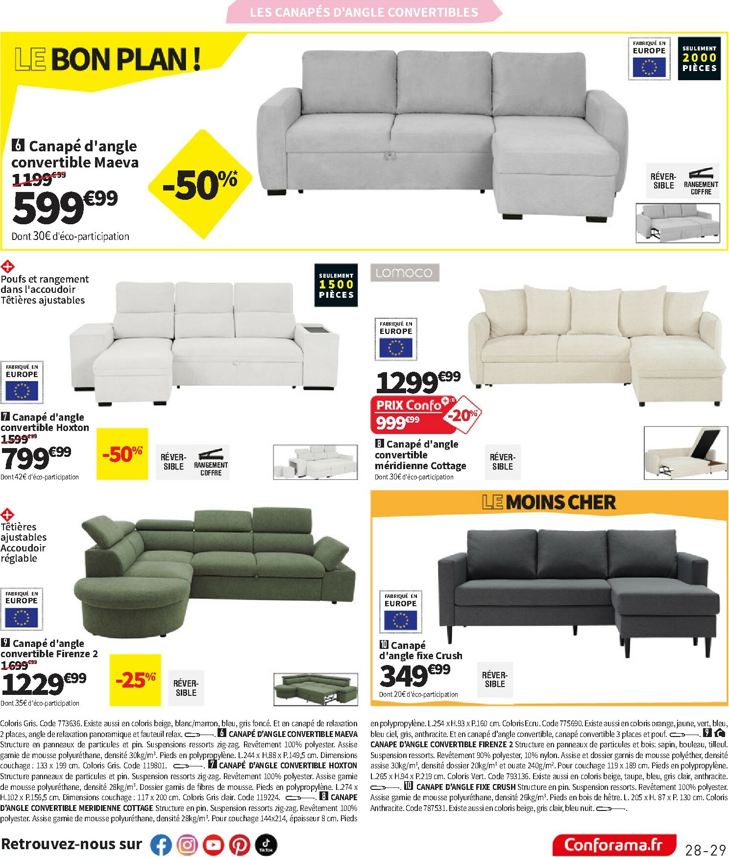 conforama - Catalogue Conforama valable du 23/12 au 26/01 - page: 29