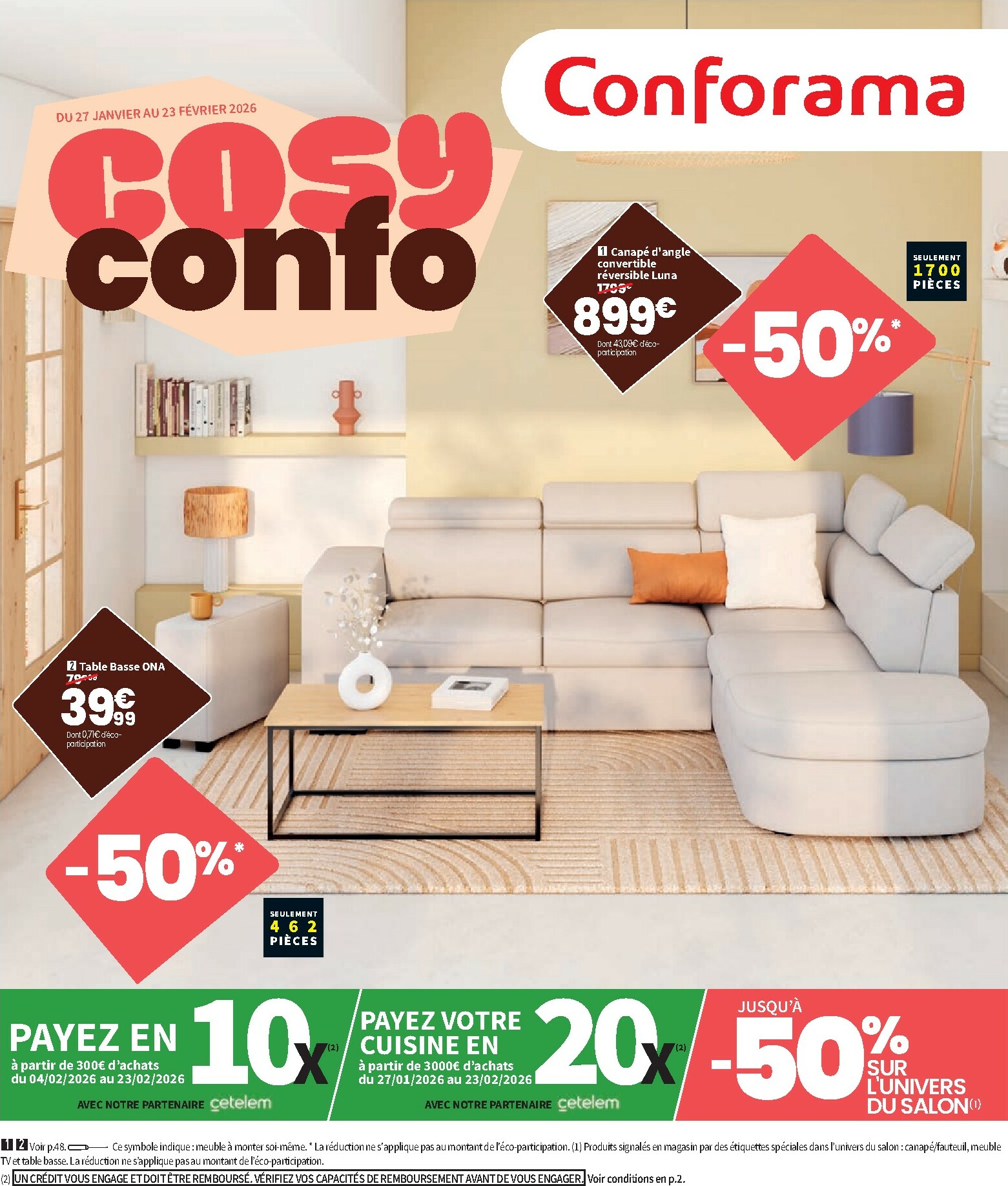 conforama - Catalogue Conforama valable du 27/01/2026 au 23/02/2026 - page: 1