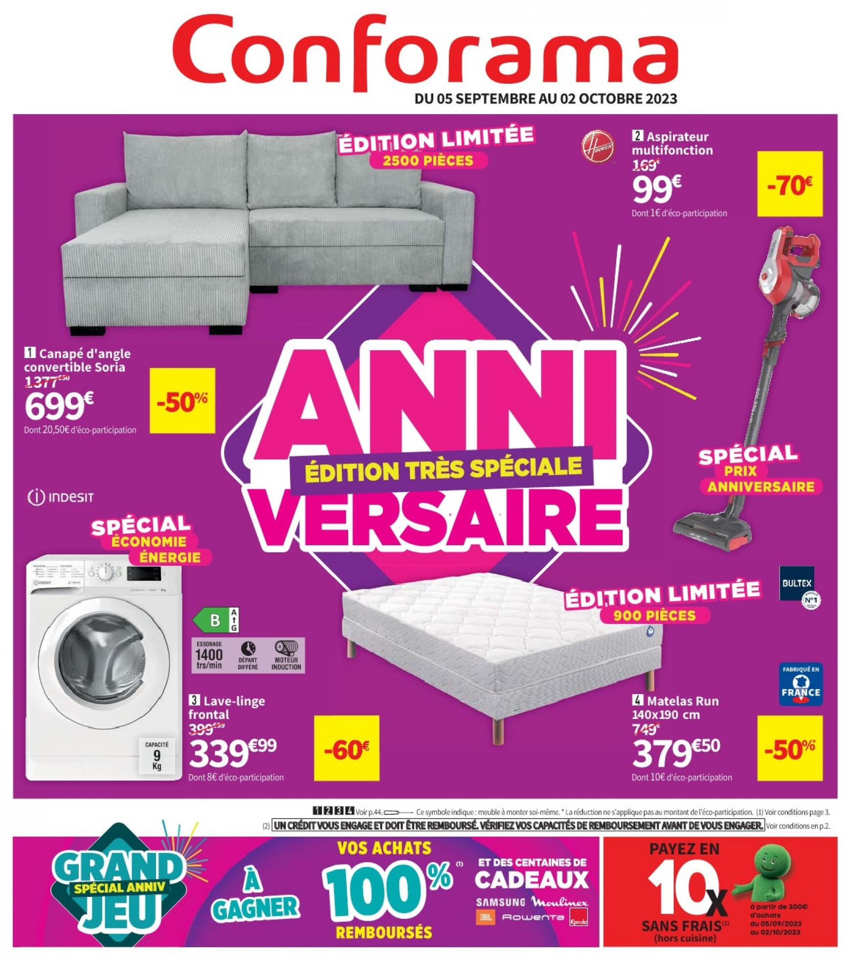 conforama - Catalogue Conforama de du mardi 05.09.