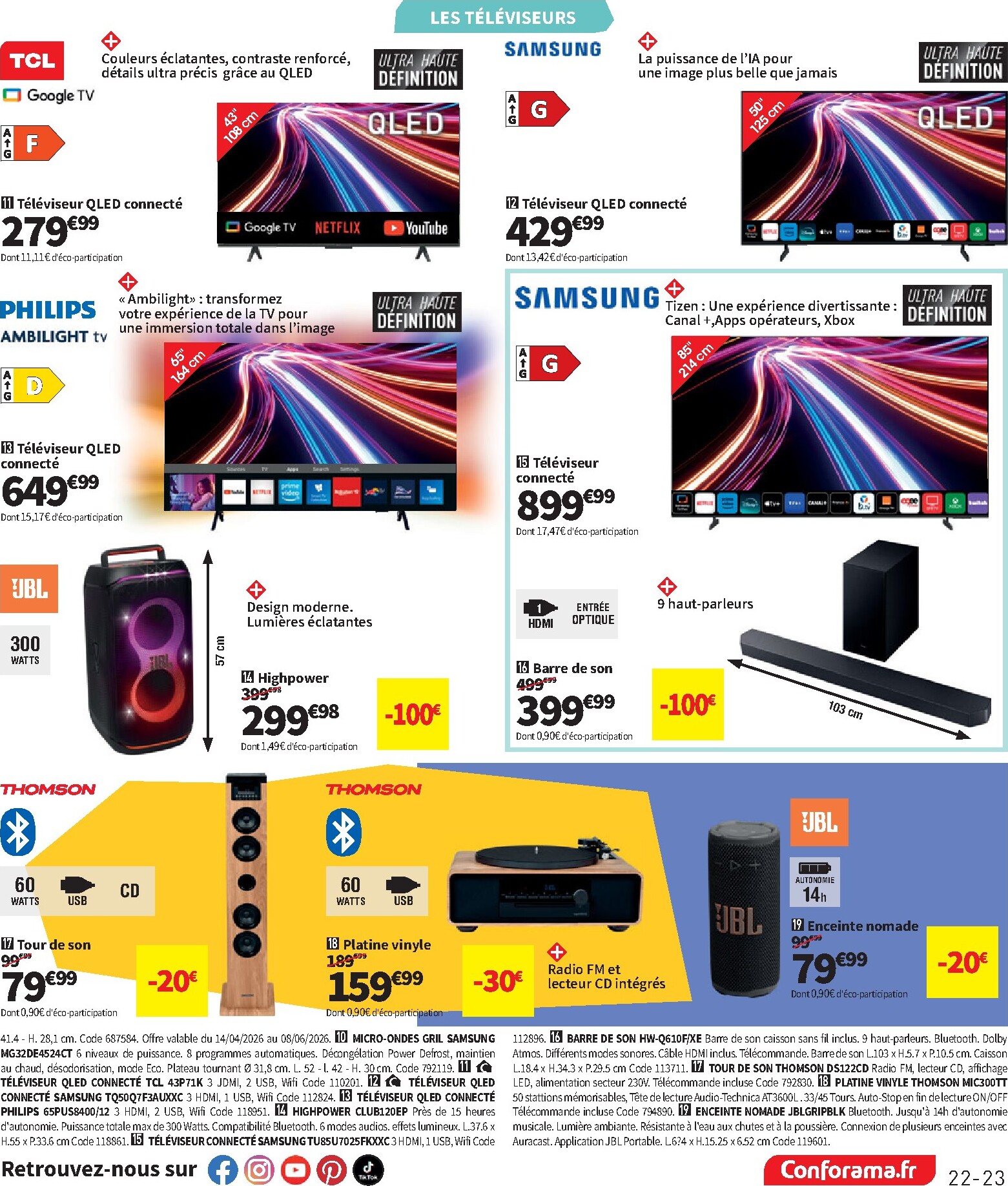 conforama - Current Conforama leaflet valid from du mardi 14/04/2026 to du lundi 18/05/2026 - page: 23