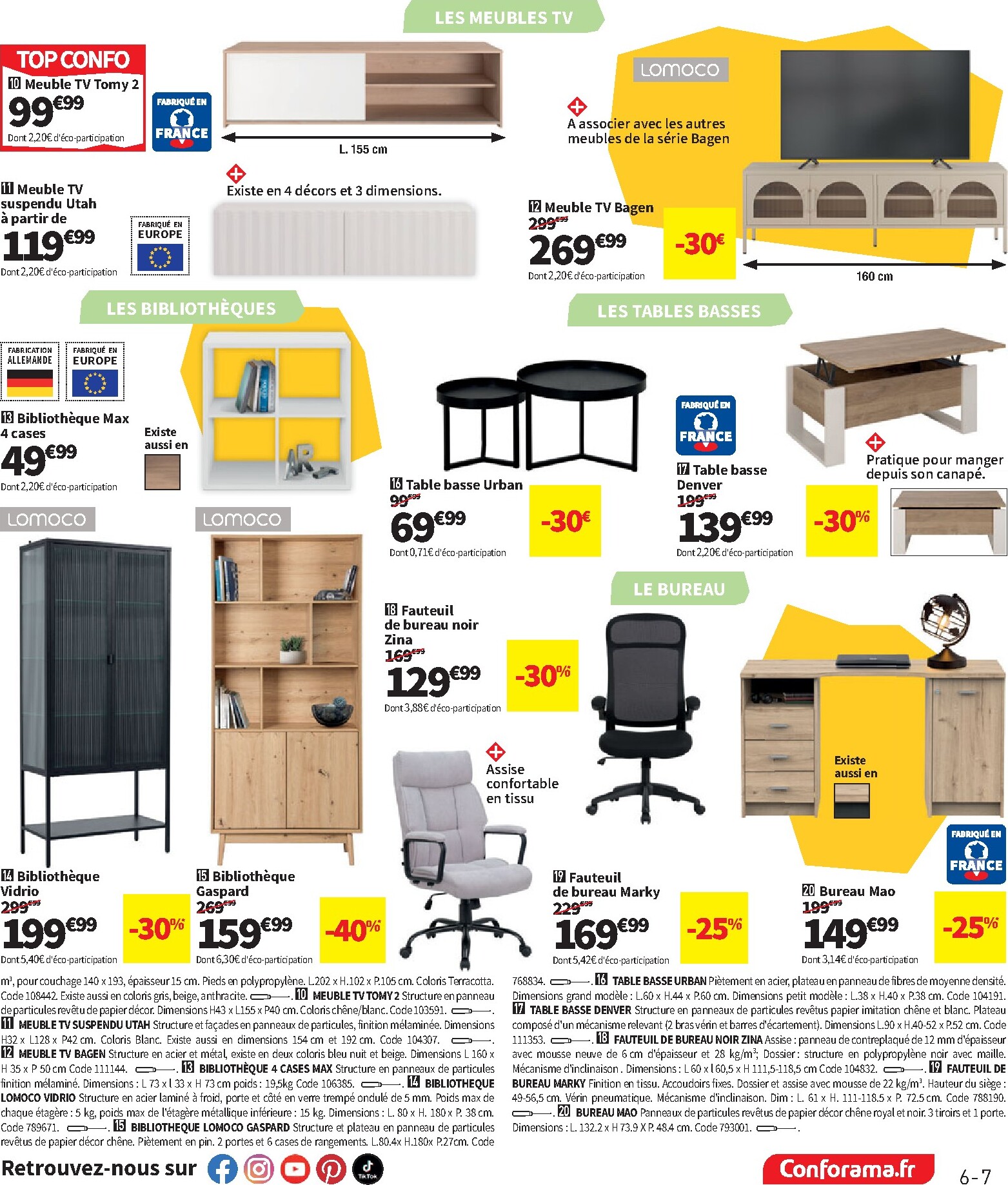 conforama - Current Conforama leaflet valid from du mardi 14/04/2026 to du lundi 18/05/2026 - page: 7