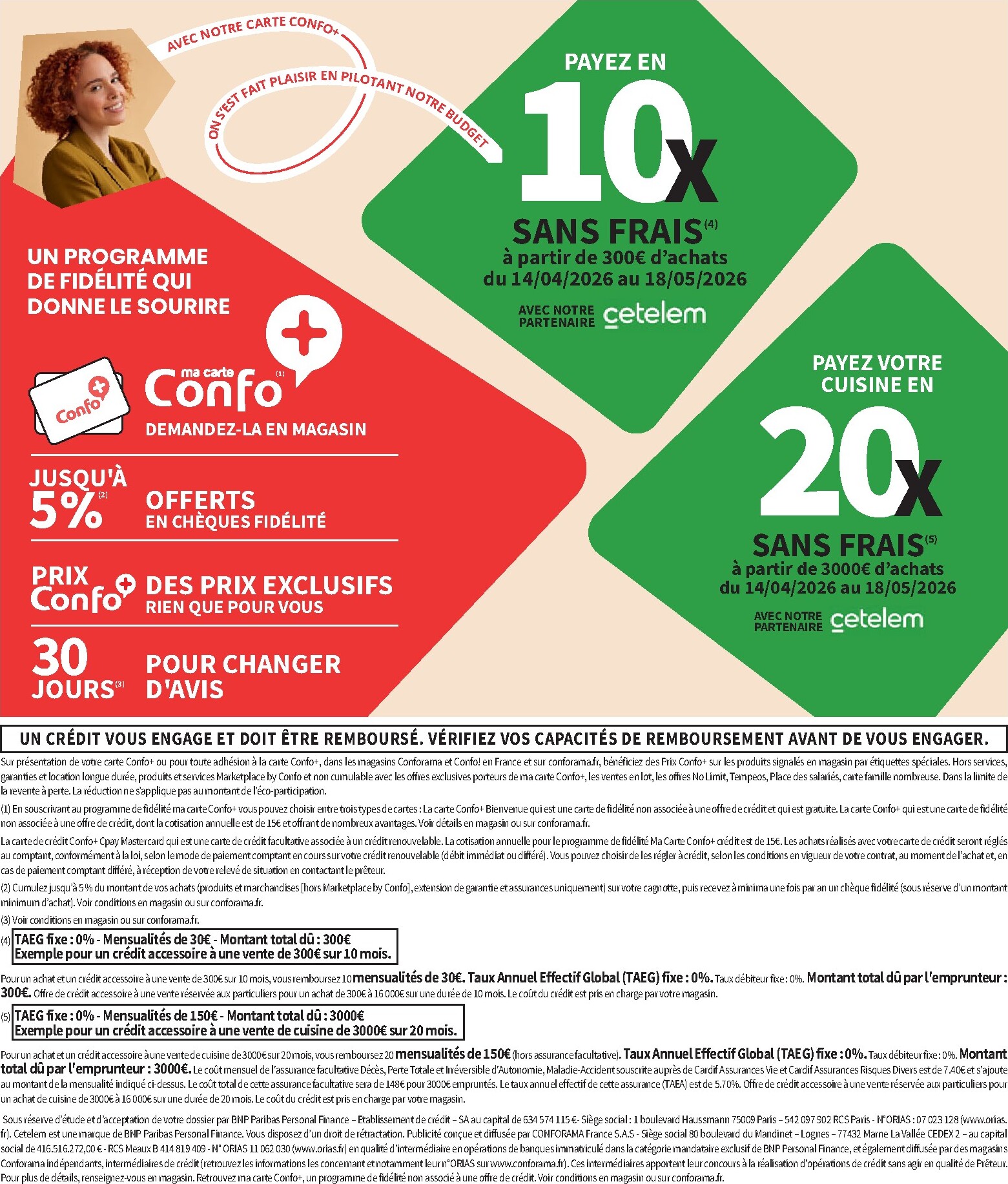conforama - Current Conforama leaflet valid from du mardi 14/04/2026 to du lundi 18/05/2026 - page: 2