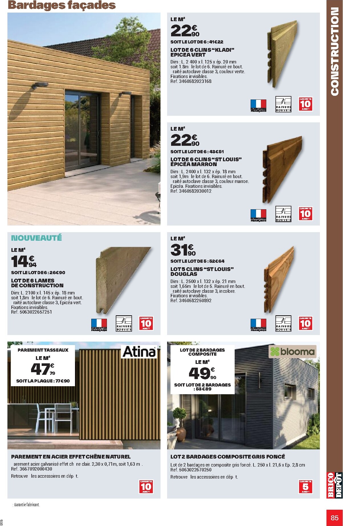 brico-depot - Current Brico Dépôt leaflet valid from de jeudi 26/03/2026 to du vendredi 12/06/2026 - page: 85