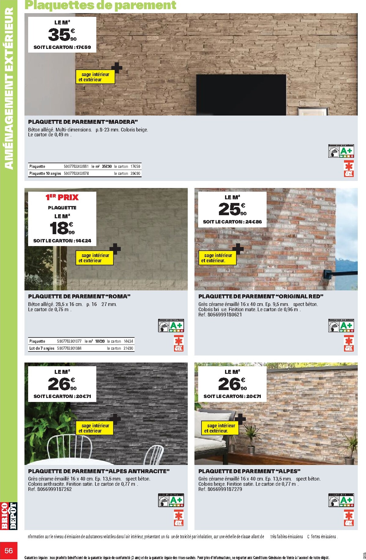 brico-depot - Current Brico Dépôt leaflet valid from de jeudi 26/03/2026 to du vendredi 12/06/2026 - page: 56