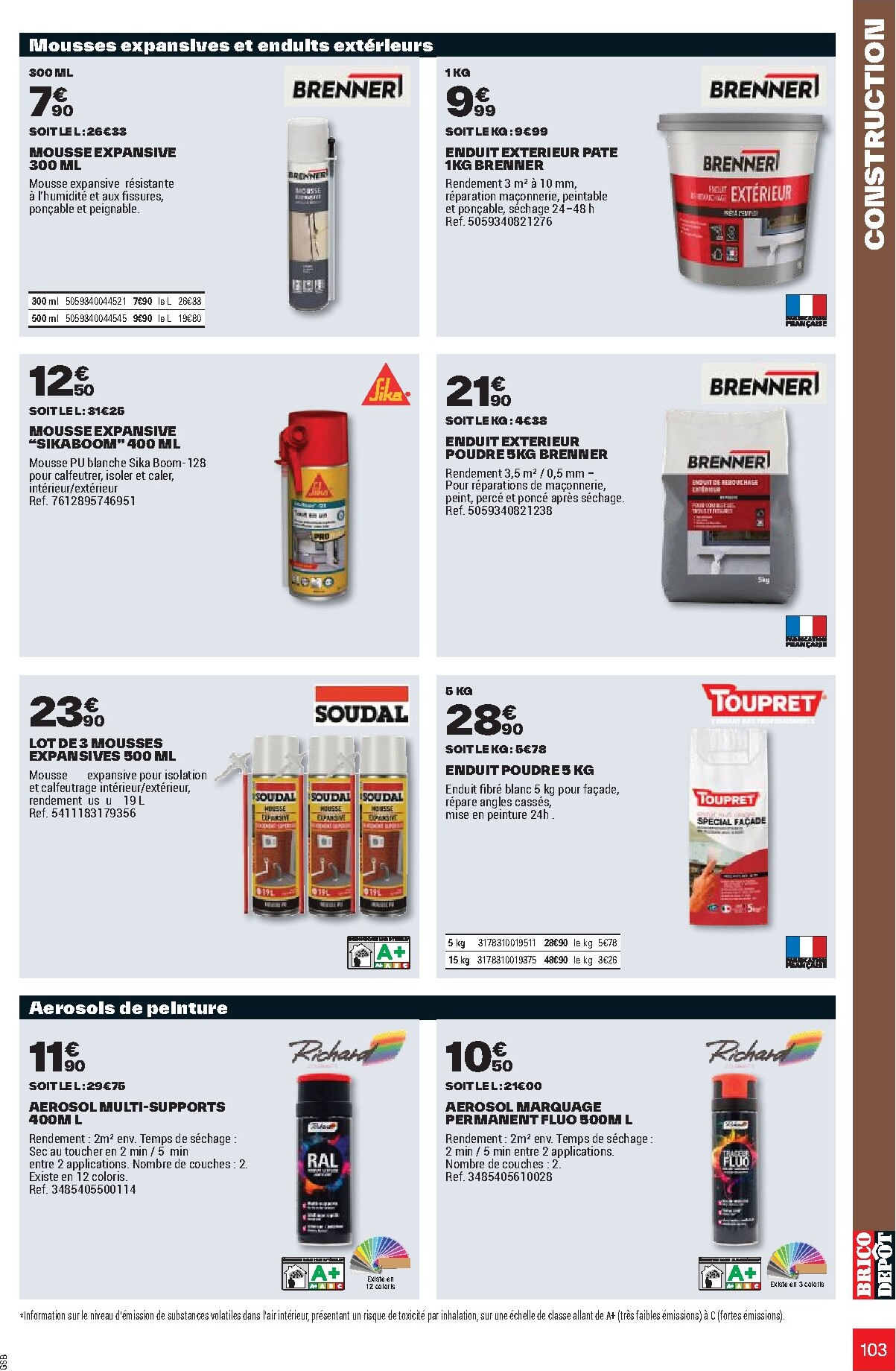 brico-depot - Current Brico Dépôt leaflet valid from de jeudi 26/03/2026 to du vendredi 12/06/2026 - page: 103