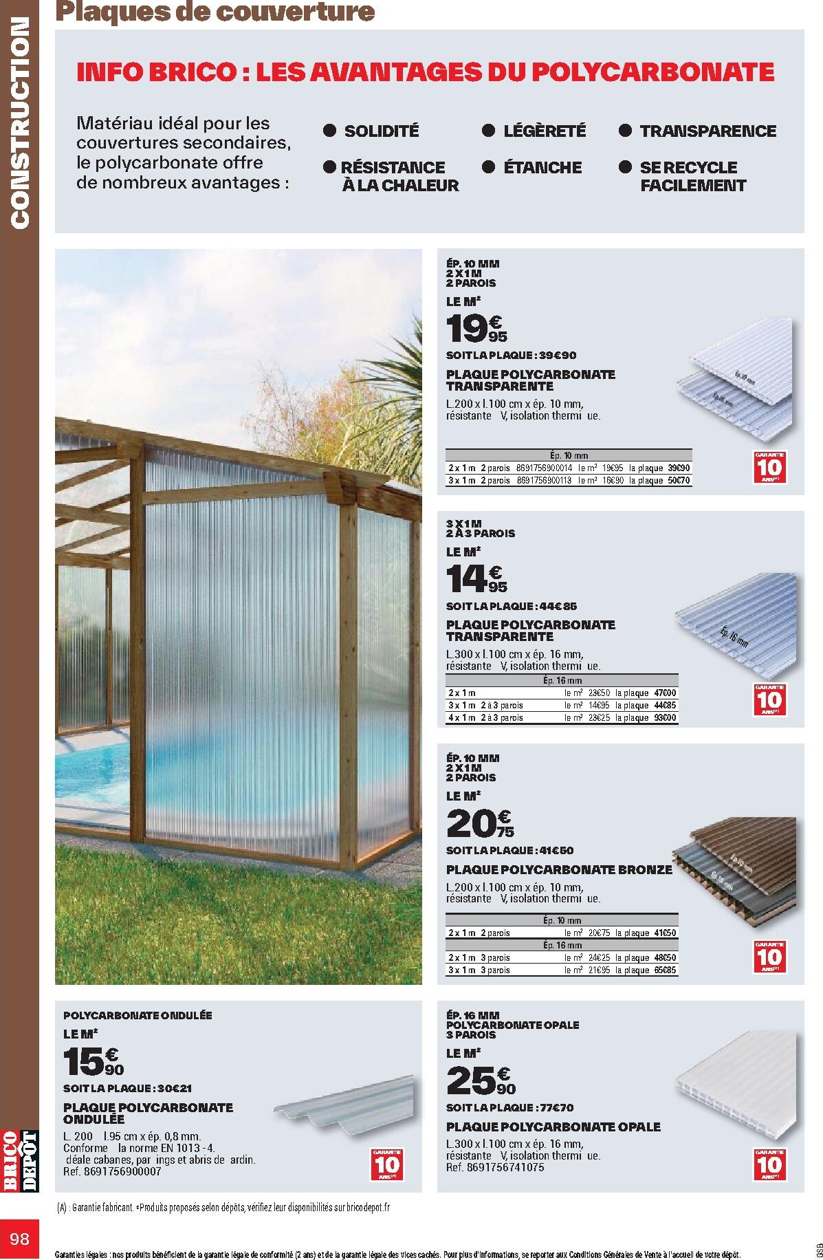 brico-depot - Current Brico Dépôt leaflet valid from de jeudi 26/03/2026 to du vendredi 12/06/2026 - page: 98