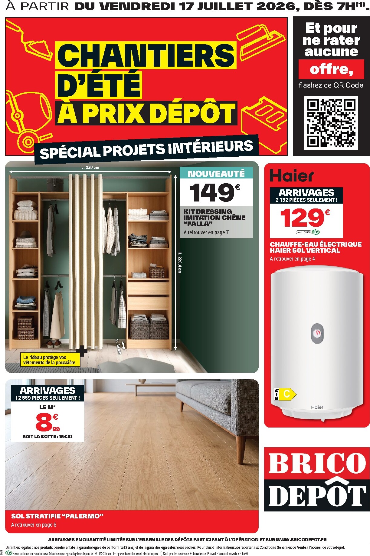 brico-depot - Current Brico Dépôt leaflet valid from du vendredi 17/07/2026 to de jeudi 30/07/2026 - page: 1