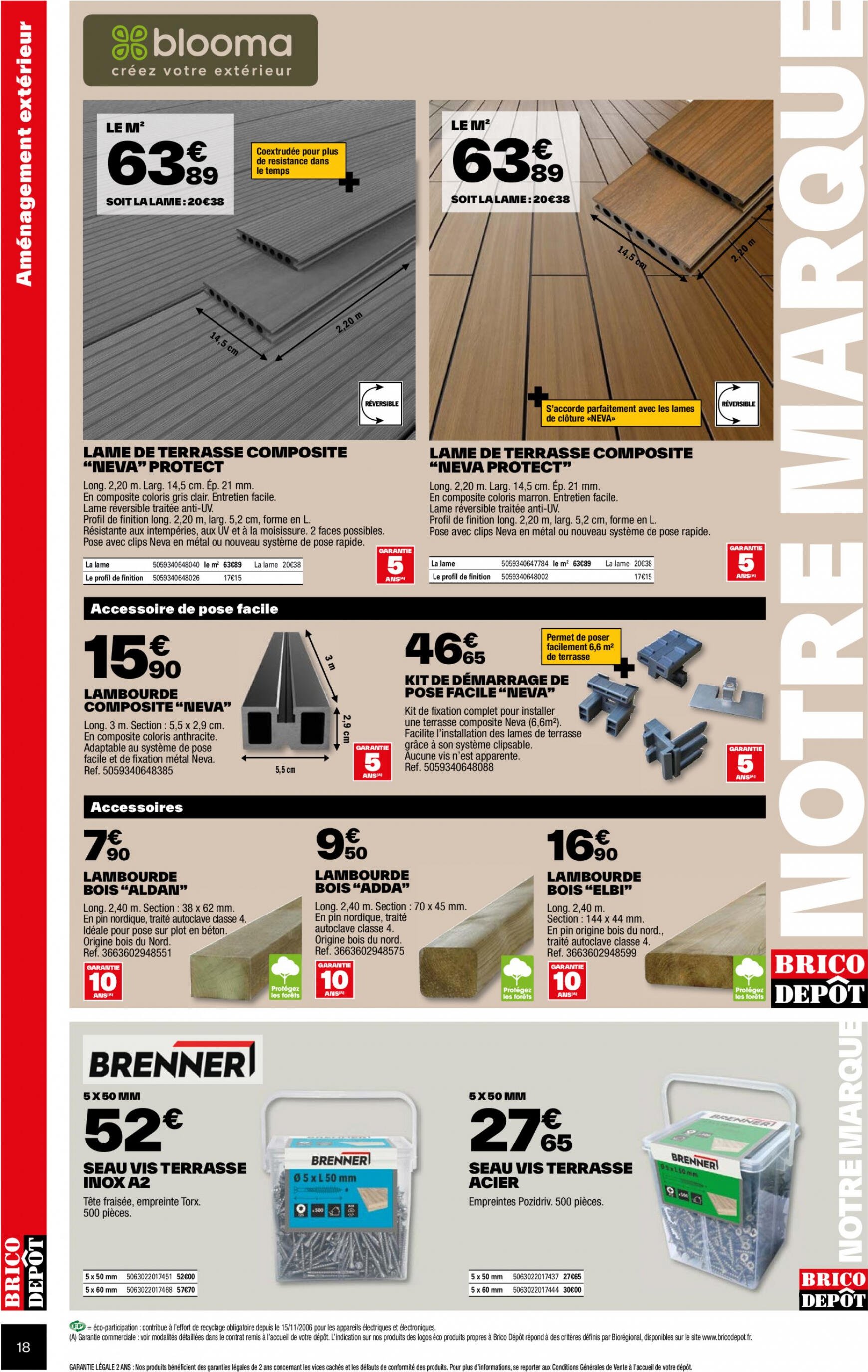 brico-depot - Brico Depot - Avec nos prix dépôt, aménagez et entretenez vos espaces. valable à partir de 15.03.2024 - page: 18