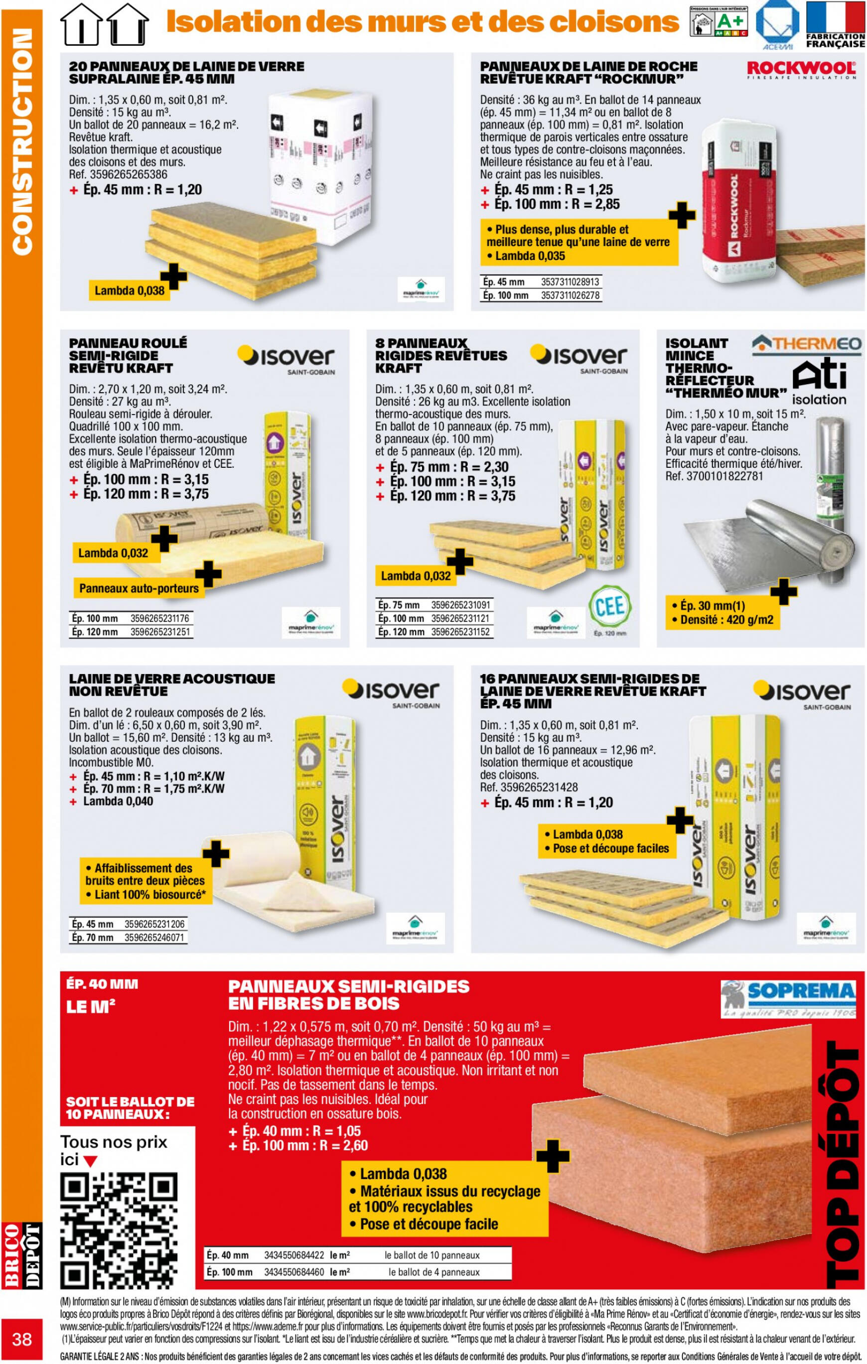 brico-depot - Prospectus Brico Depot - L'Officiel du bricolage 2024 actuel 12.04. - 31.12. - page: 38