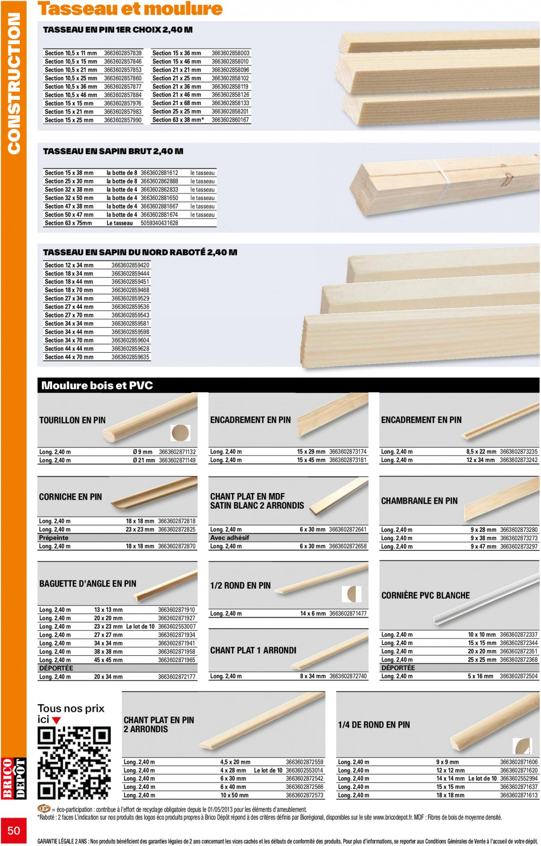 brico-depot - Prospectus Brico Depot - L'Officiel du bricolage 2024 actuel 12.04. - 31.12. - page: 50